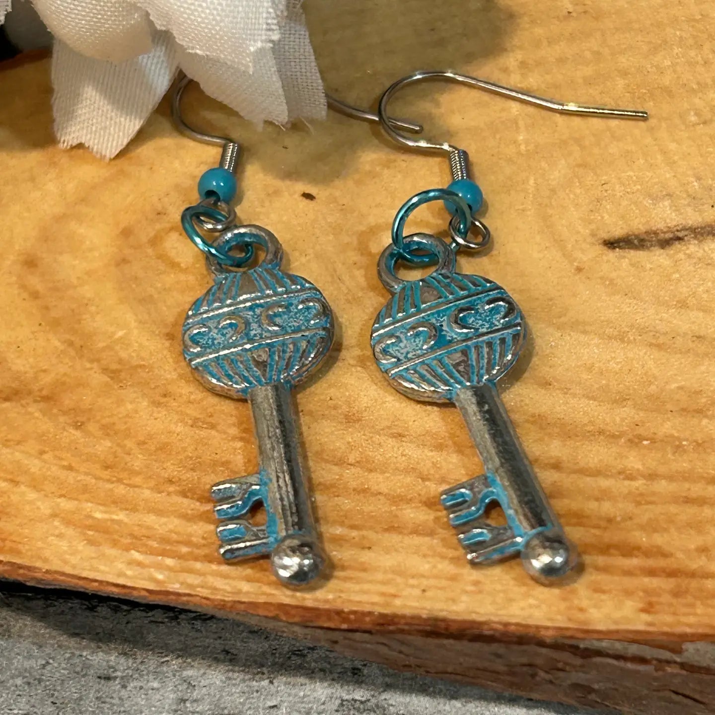 Three Styles of Key Earrings