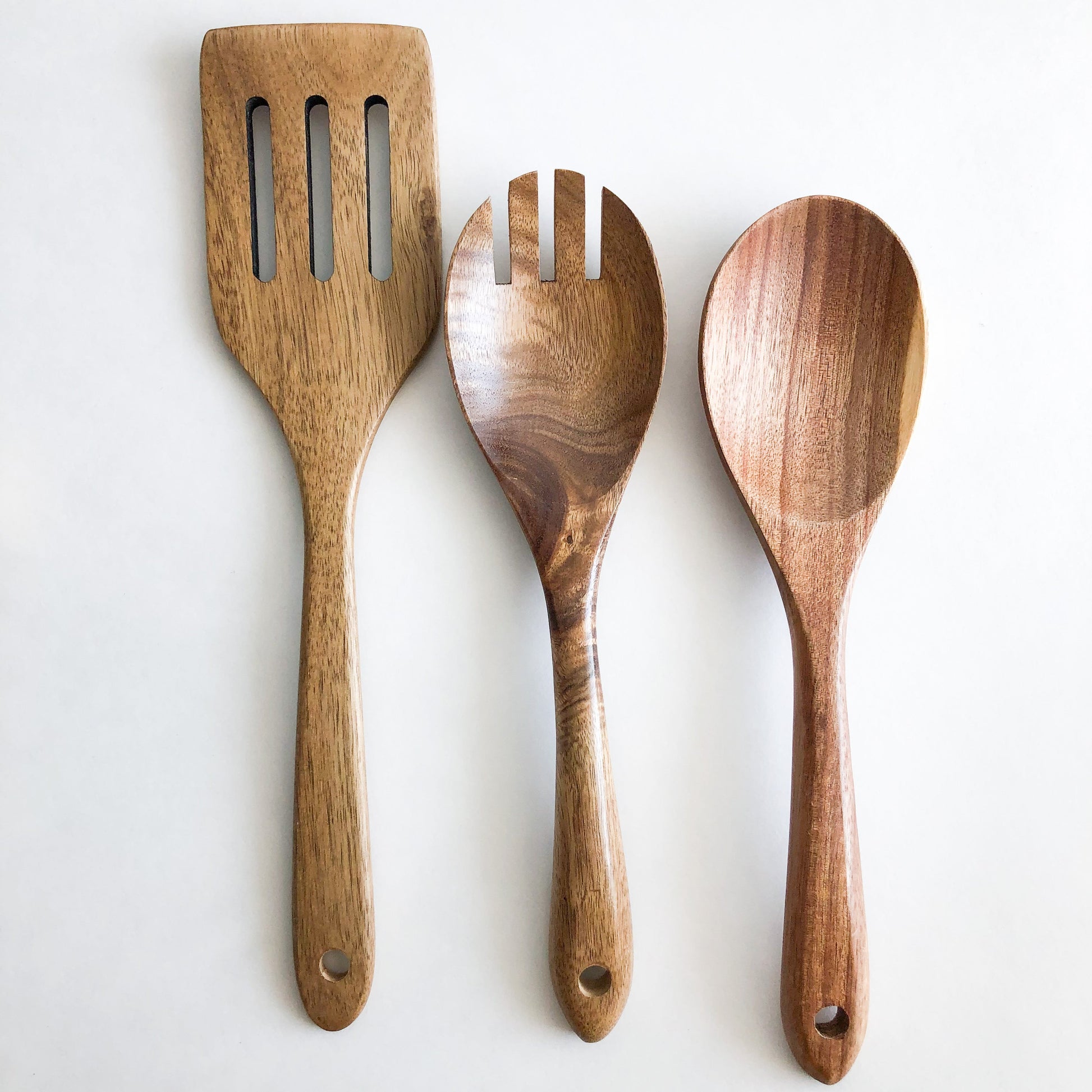 Natural Acacia Wood Kitchen Utensil Set-3