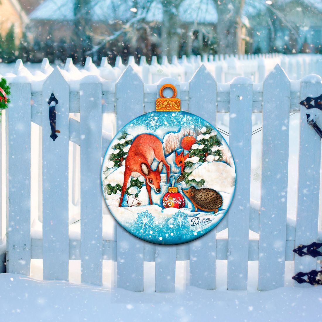 Forest Friends Christmas Door Decor by G. DeBrekht - Christmas Decor - 8173412H-3