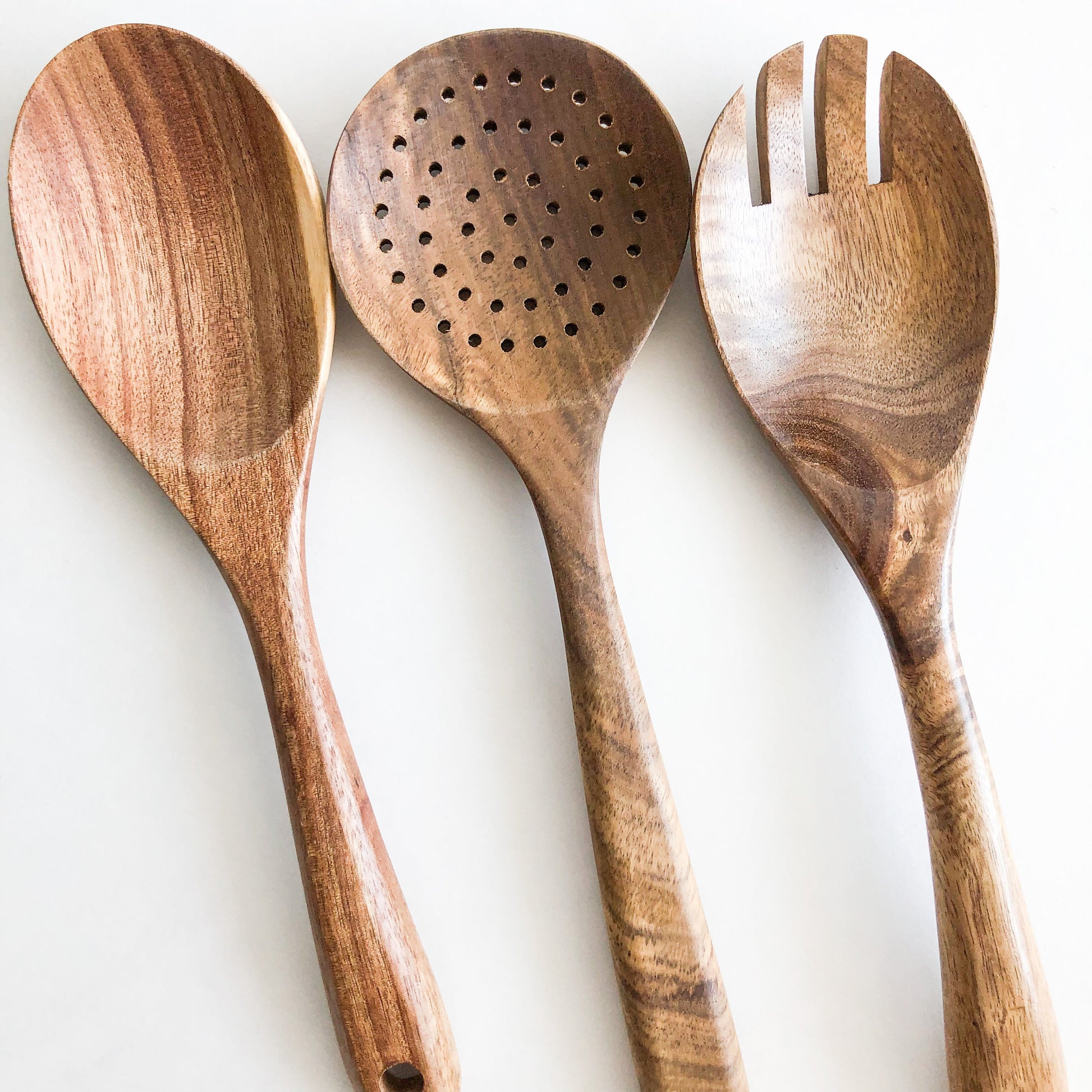 Natural Acacia Wood Kitchen Utensil Set-1