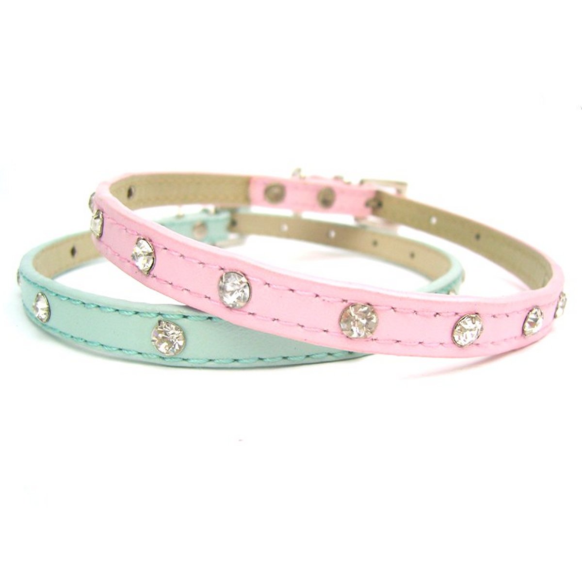 Baby Diamante Collar - Blue