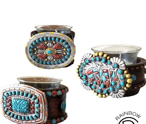 Western Buckle Tea Light Candle Holders
