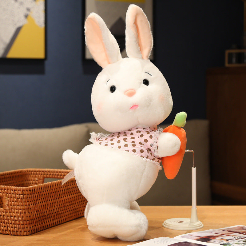 Bunny-Shaped Plush Carrot Doll Toys-1