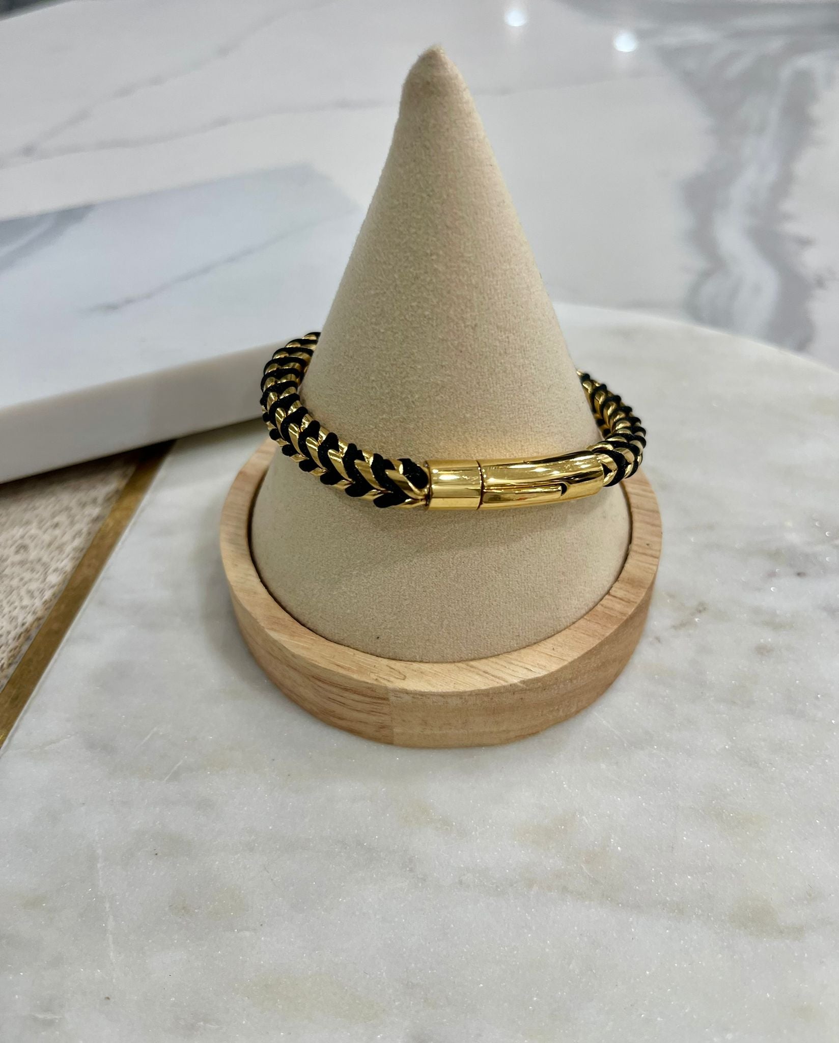 18K Gold Plated Braided Bracelet-2