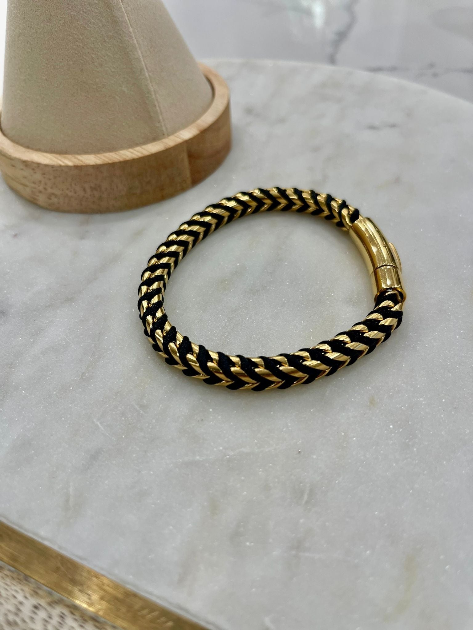 18K Gold Plated Braided Bracelet-1