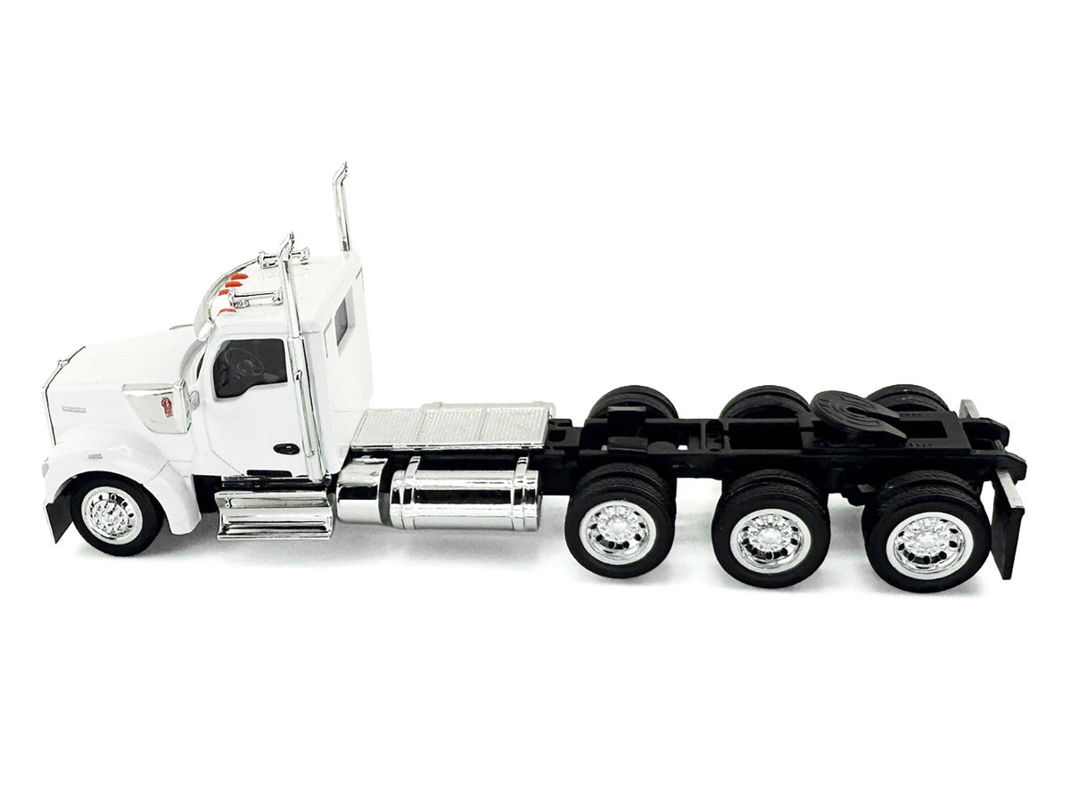 Kenworth W990 3-Axel Day Cab White 1/87 (HO) Plastic Model Car by HO Logistics-1