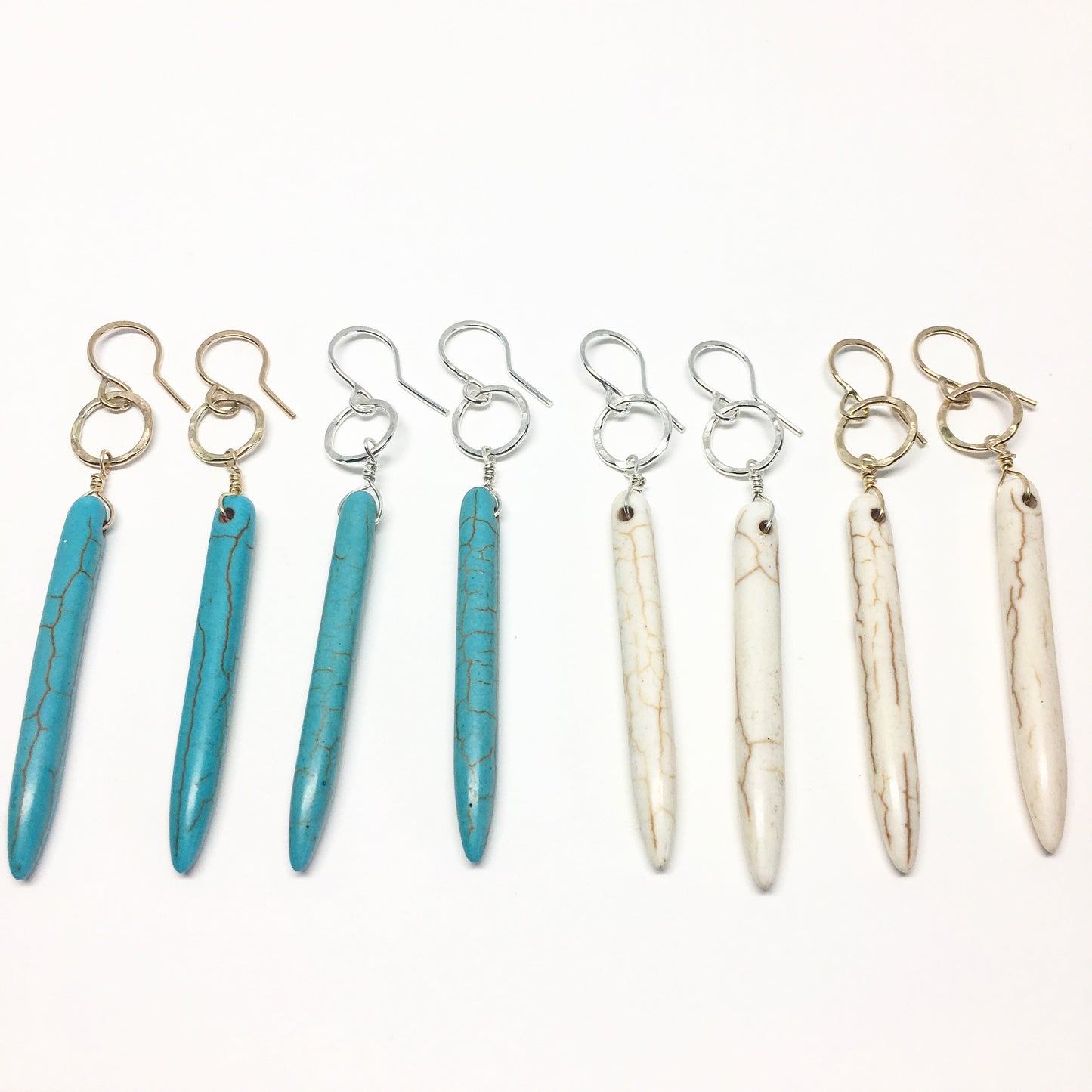 Howlite Drop Earrings