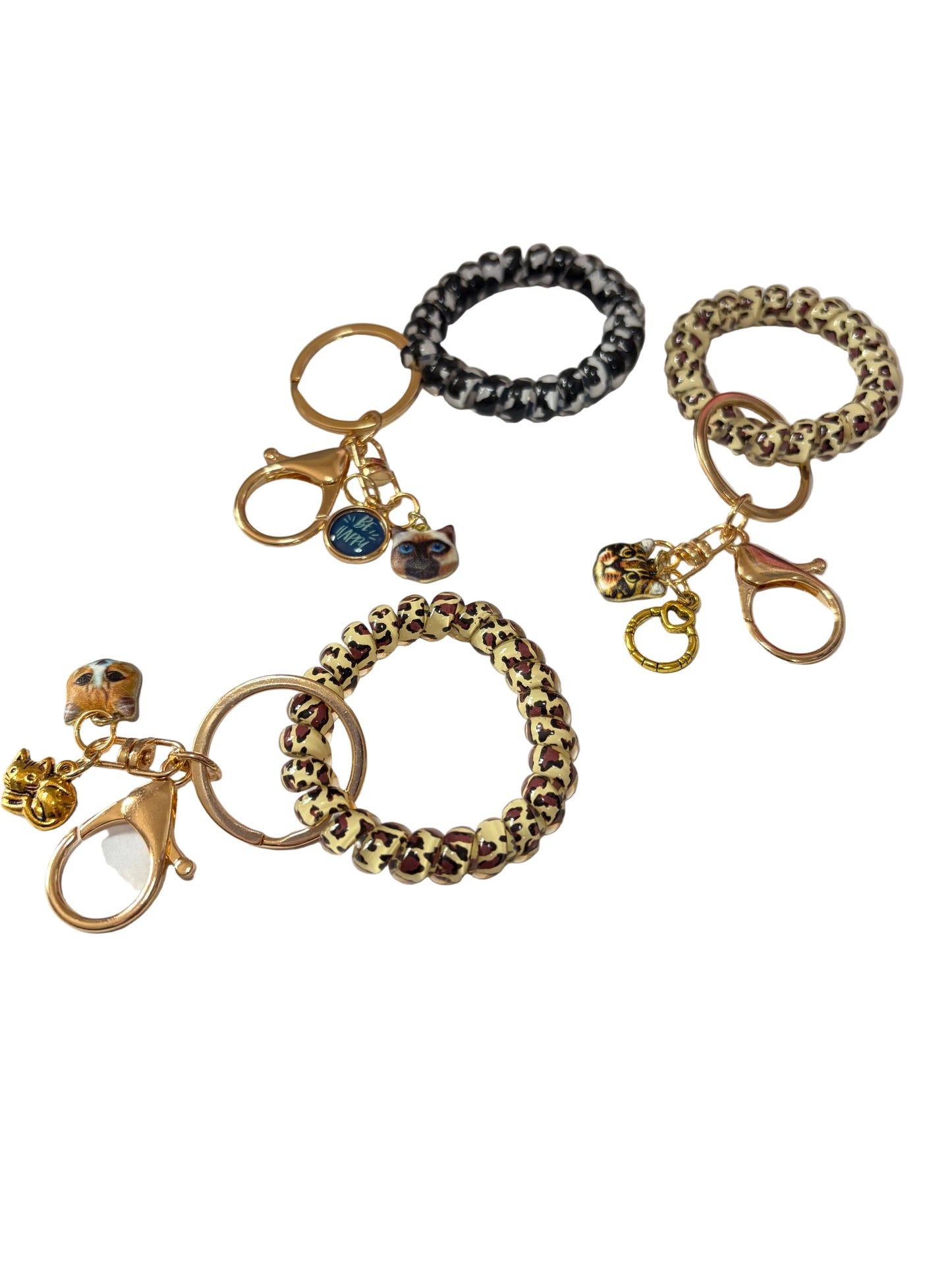 Kitty kitten Cat Wrist Keychain Bracelet