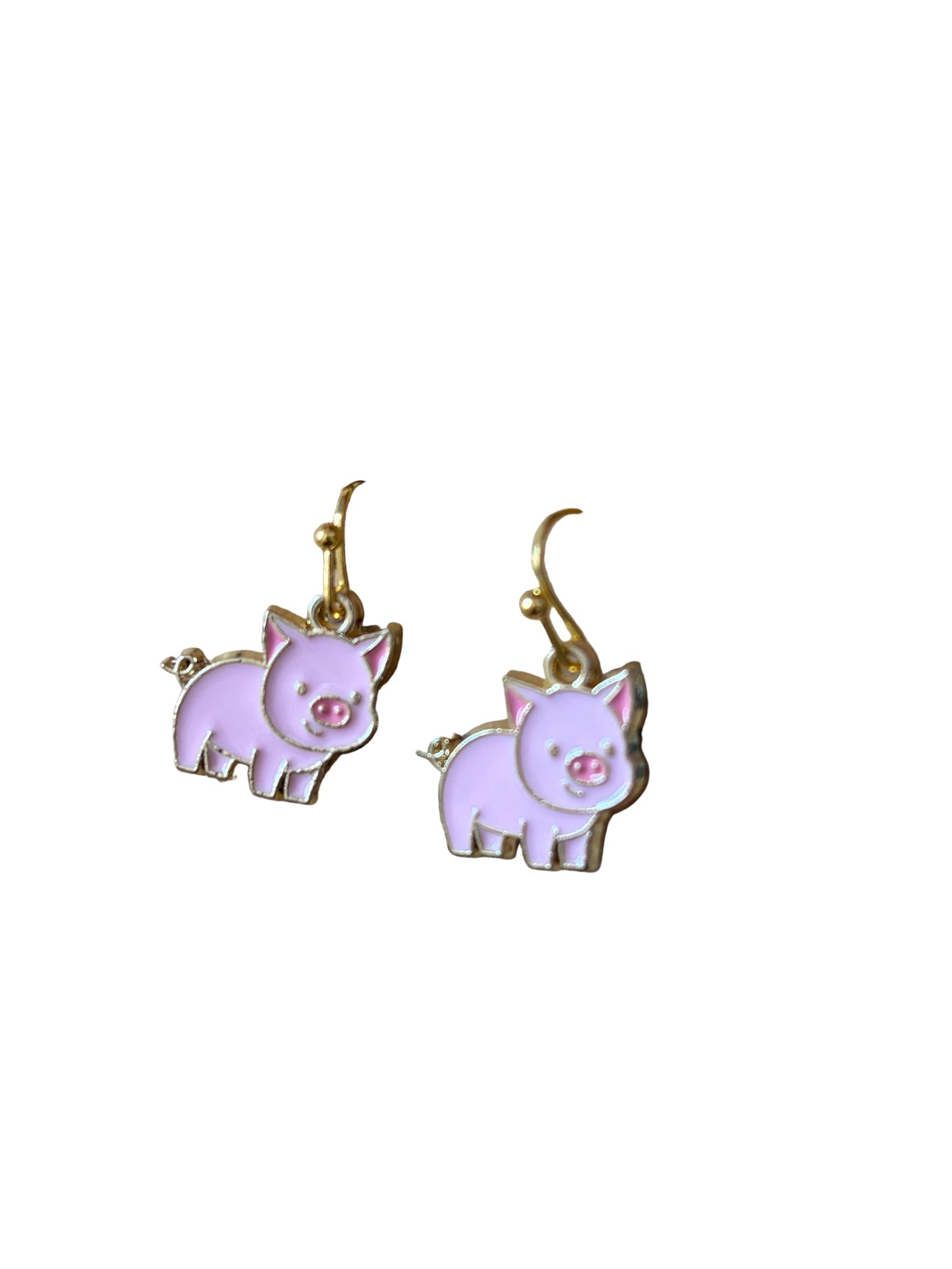 Pink Pig Earrings 4-H Pig