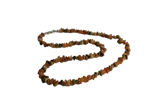 Mini Stone Beads Necklace Earthly Tones Womens