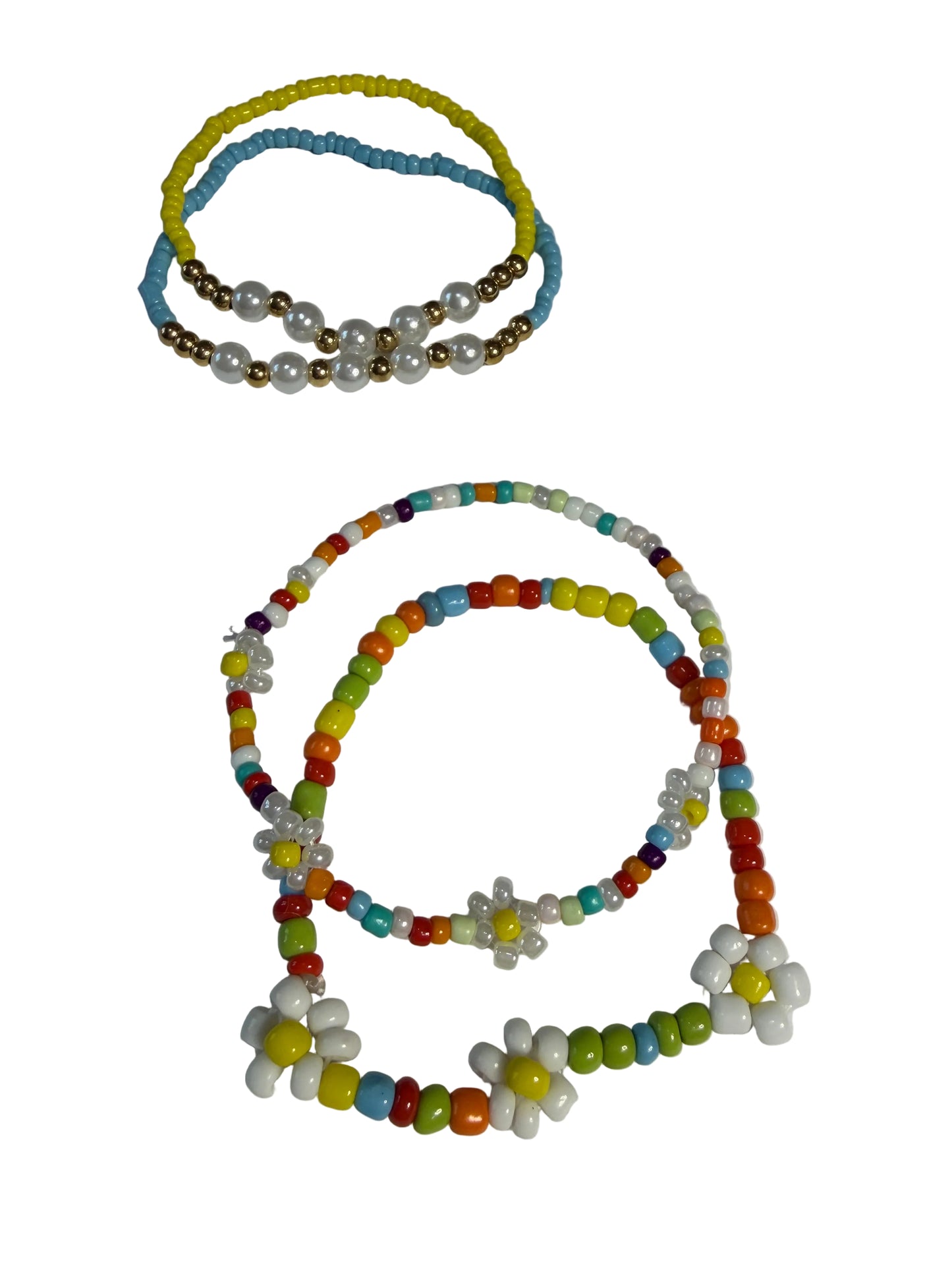 Young Girls Set 2 Sead Bead Stretch Bracelet