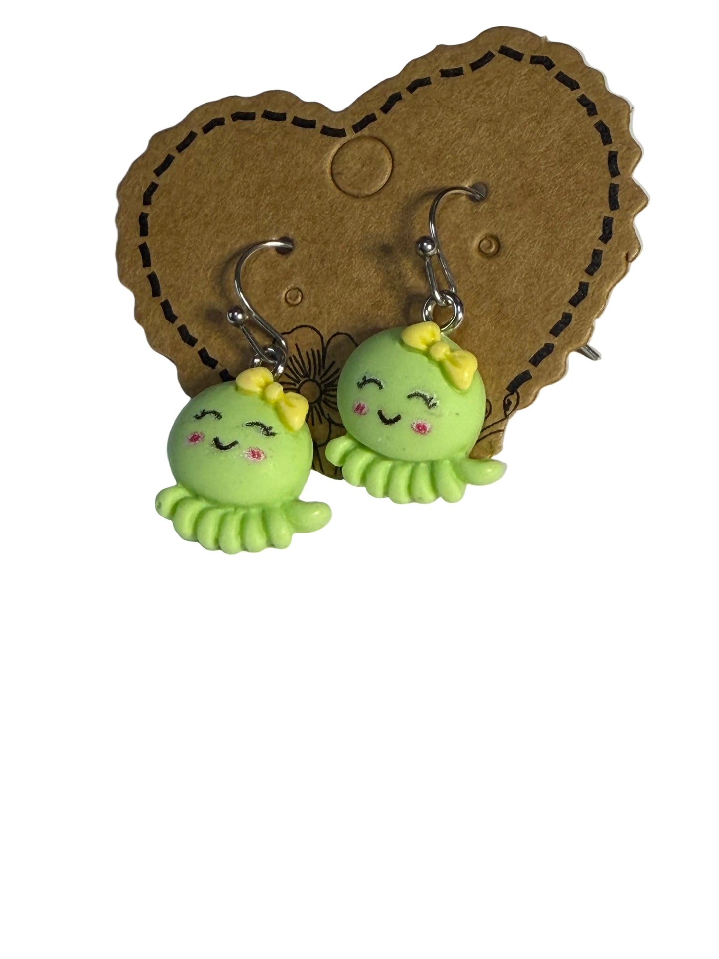 Young Girls Cartoon Octopus Earrings