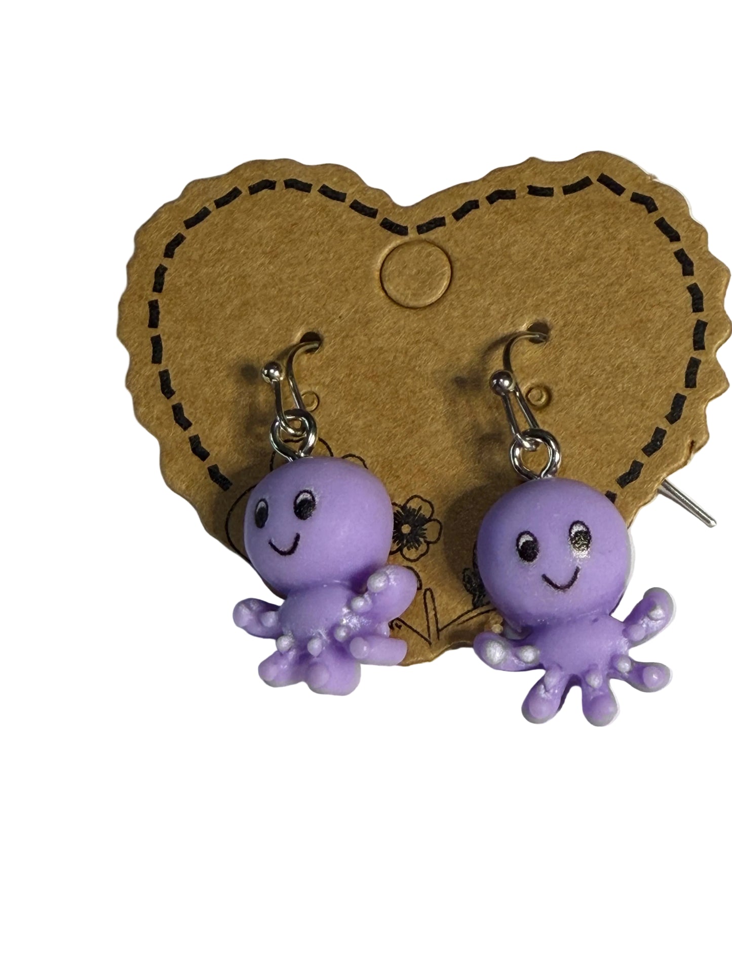 Young Girls Cartoon Octopus Earrings