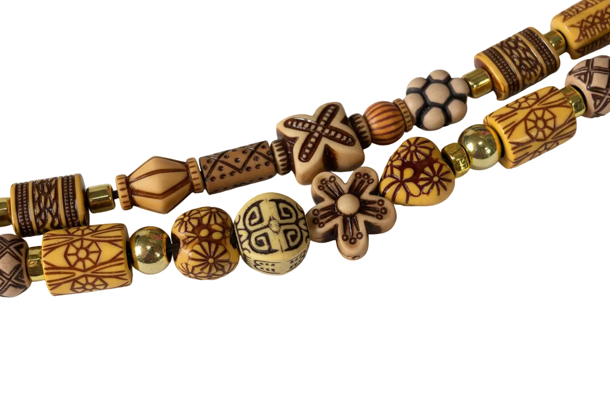 Western Boot Bohemain Beads Wood Charms Bag Charm KeyChain
