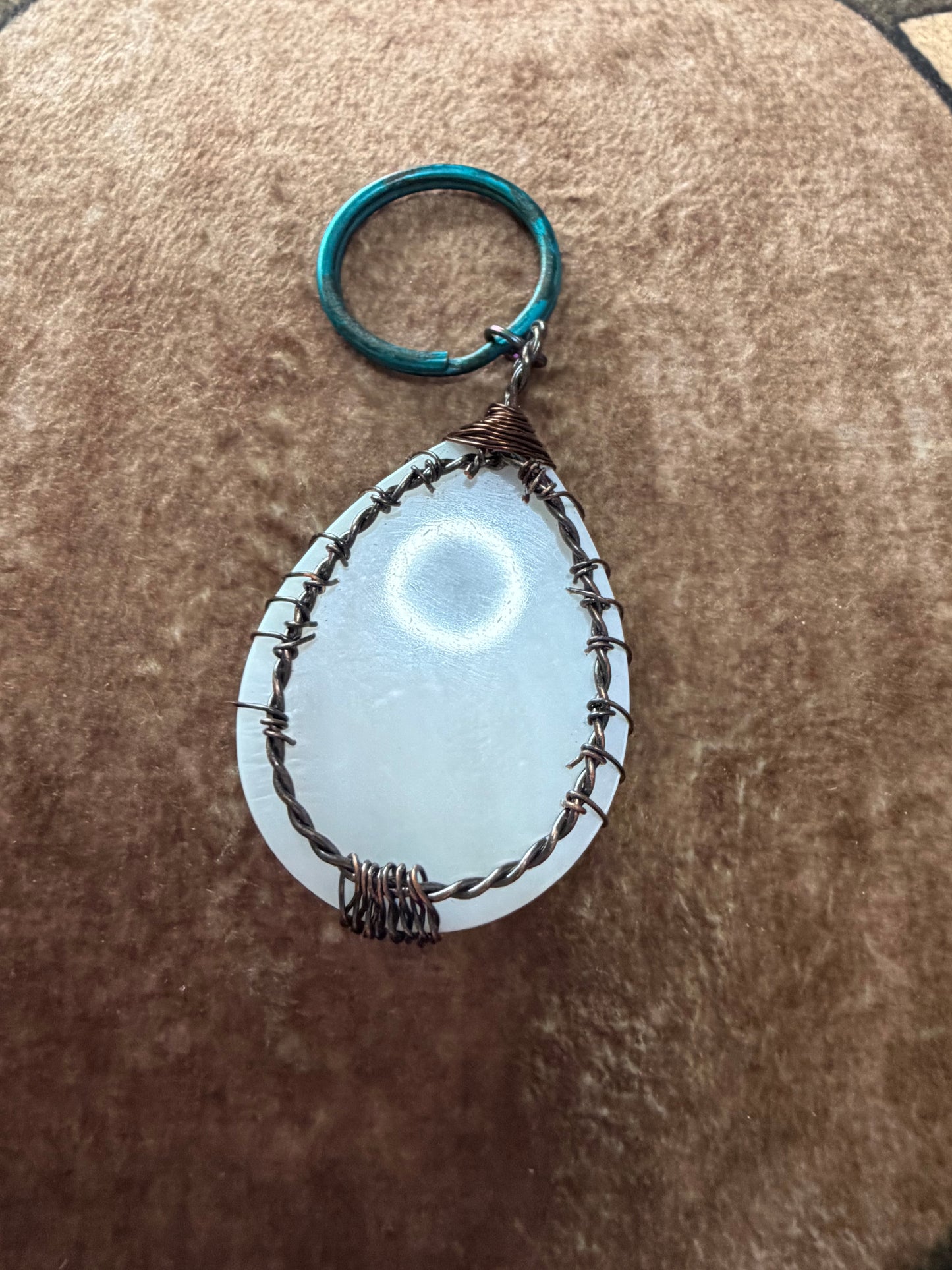 Abalone Shell Keychain