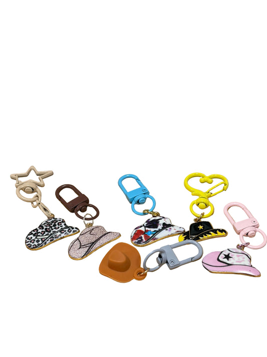 Western Cowboy Hat Keychain Bag Charm Kids
