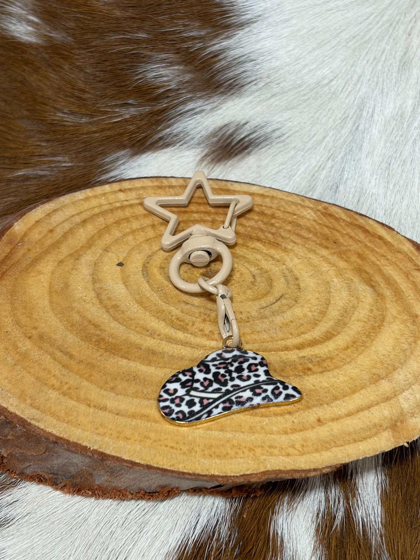 Western Cowboy Hat Keychain Bag Charm Kids