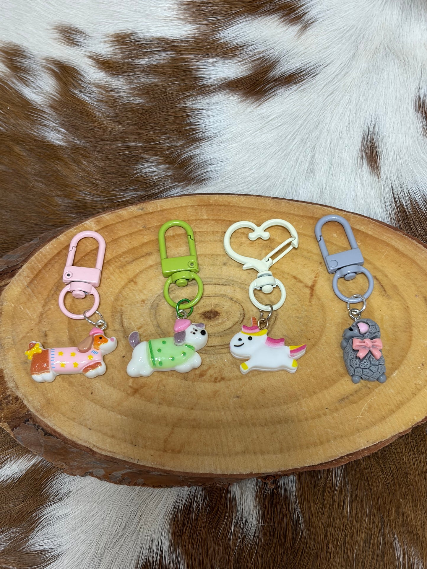 Puppy Dog Lamb Keychain Bag Charm