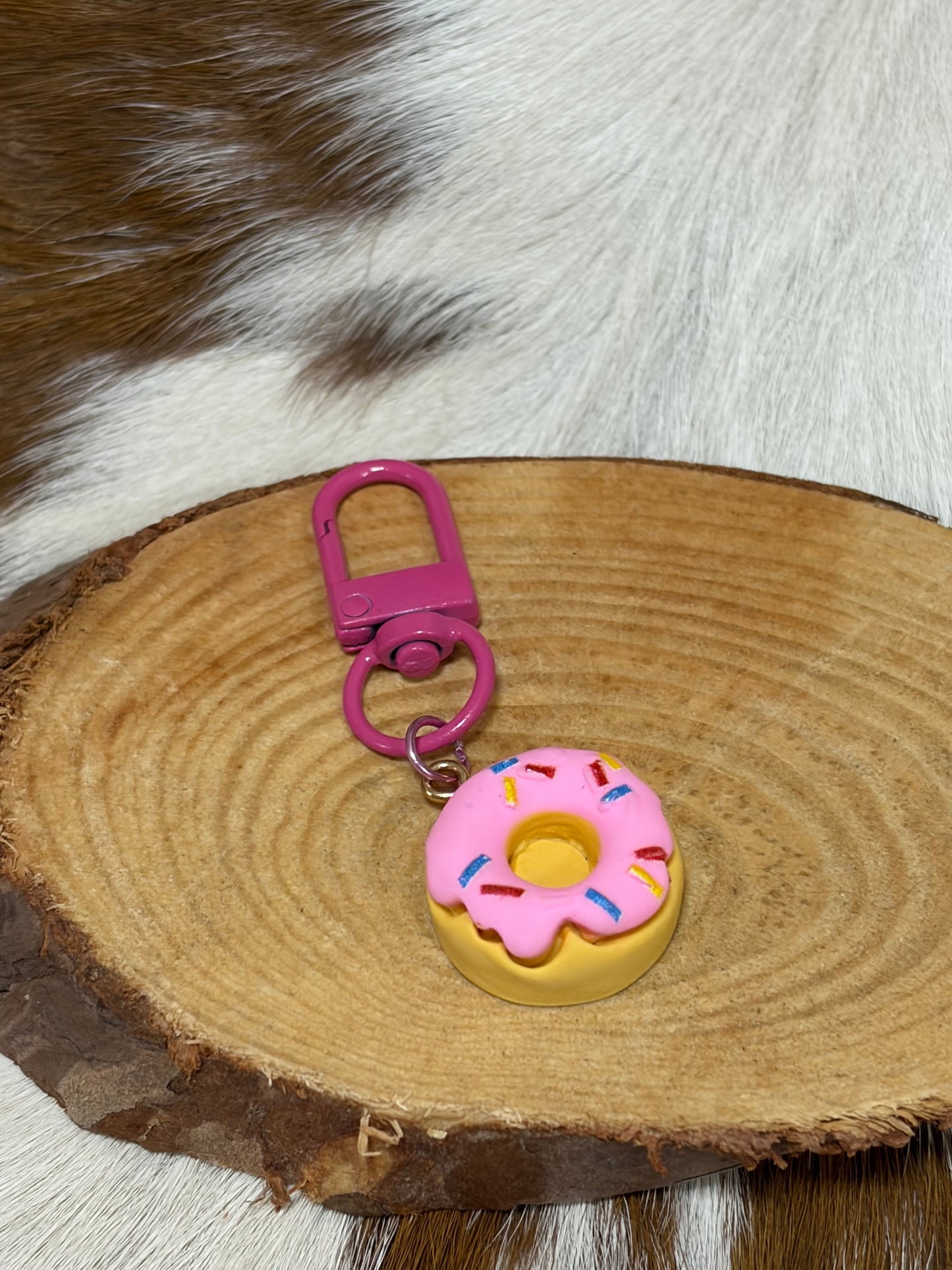 Dessert Theme Keyring Bag Charm Donut Ice Cream Bar