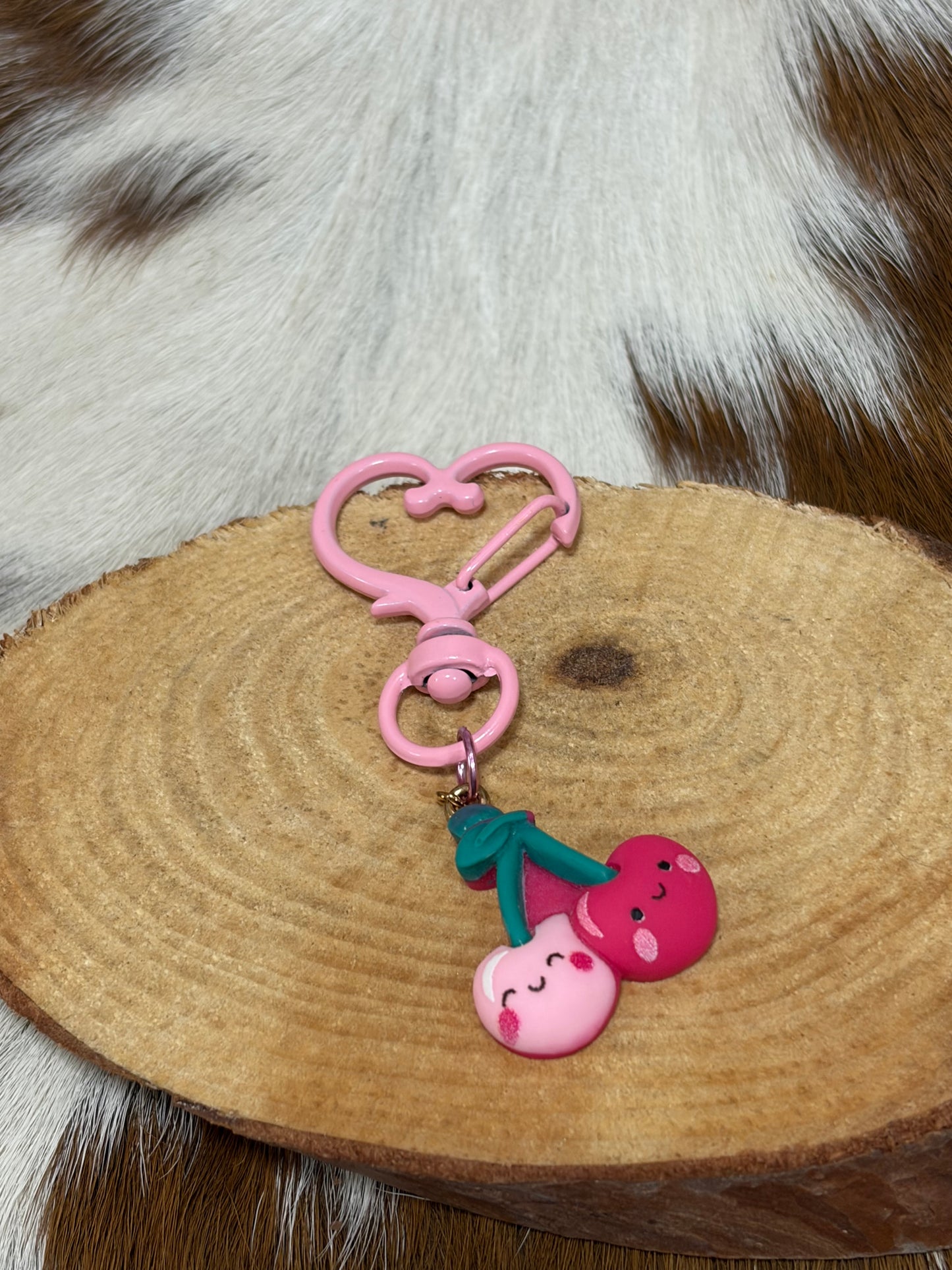 Keychain Bag Charms Avacado Carrot, Cherries Pineapple Themes