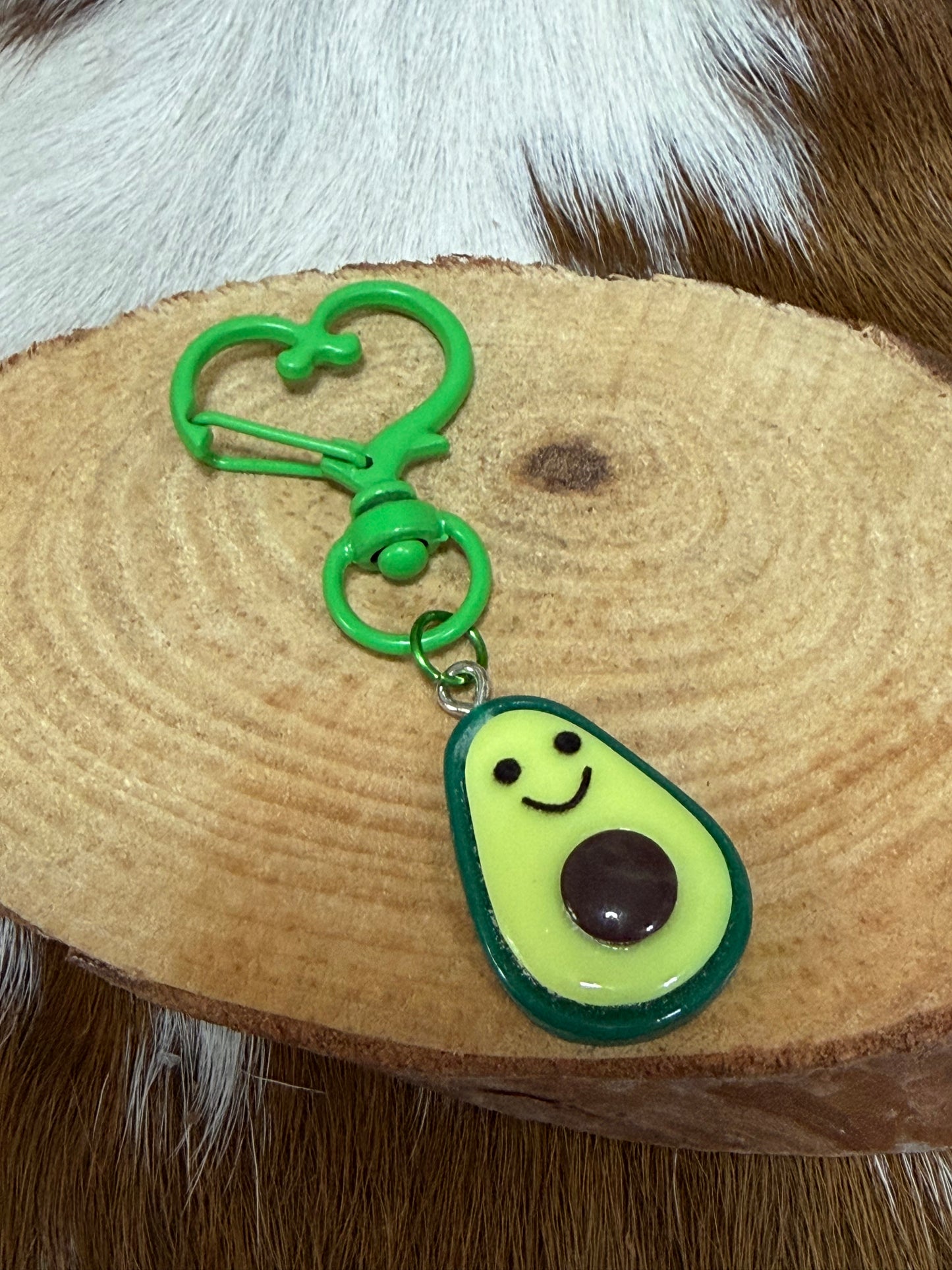 Keychain Bag Charms Avacado Carrot, Cherries Pineapple Themes