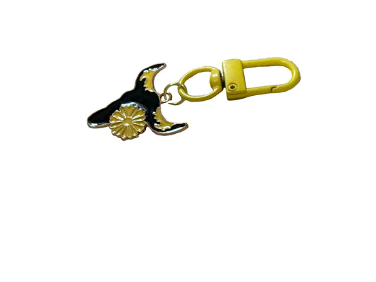 Western Steer Head Charm Keychain Bag Charm