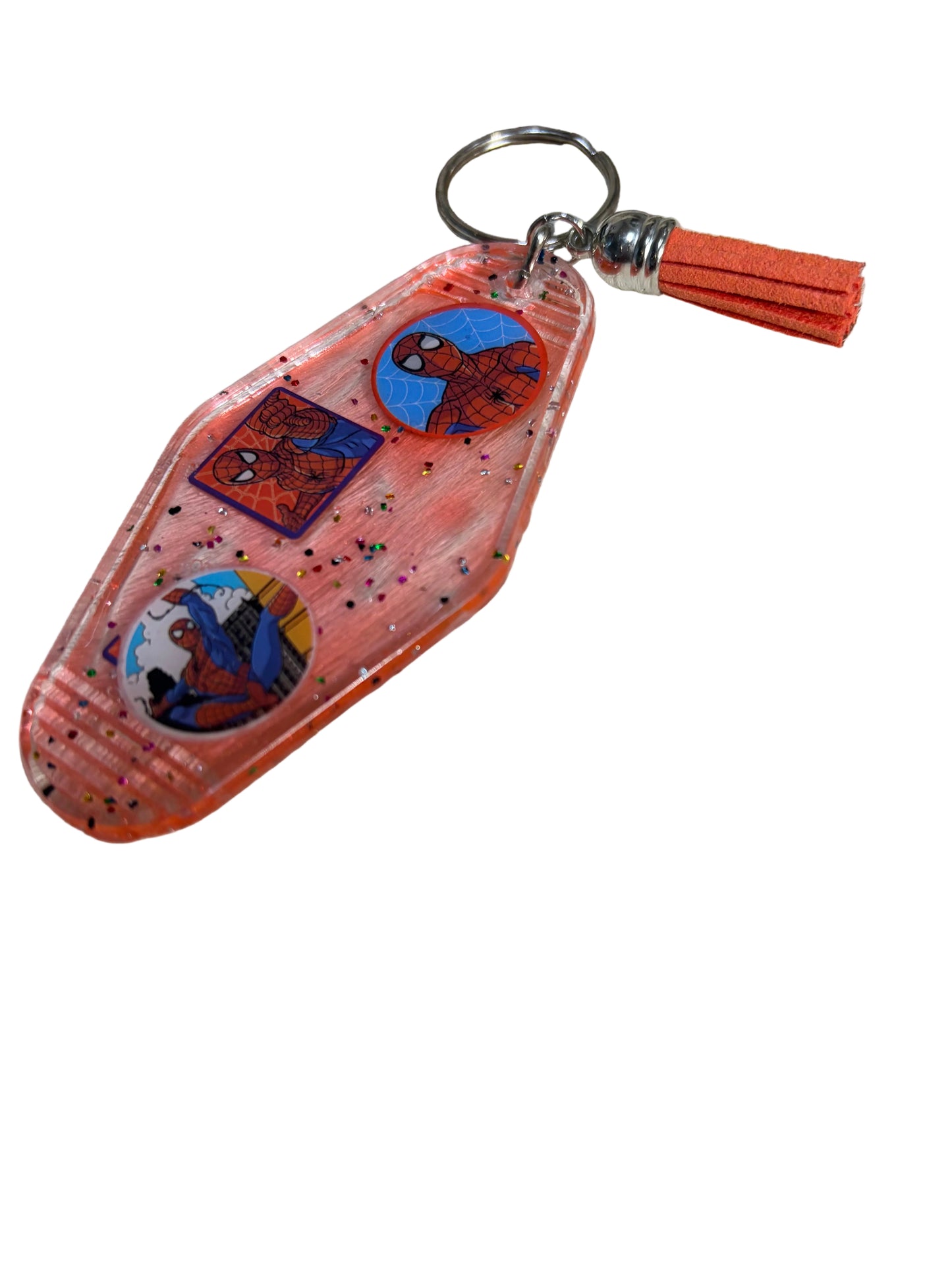 Kids Resin Keychain Backpack Trucks  Spiderman