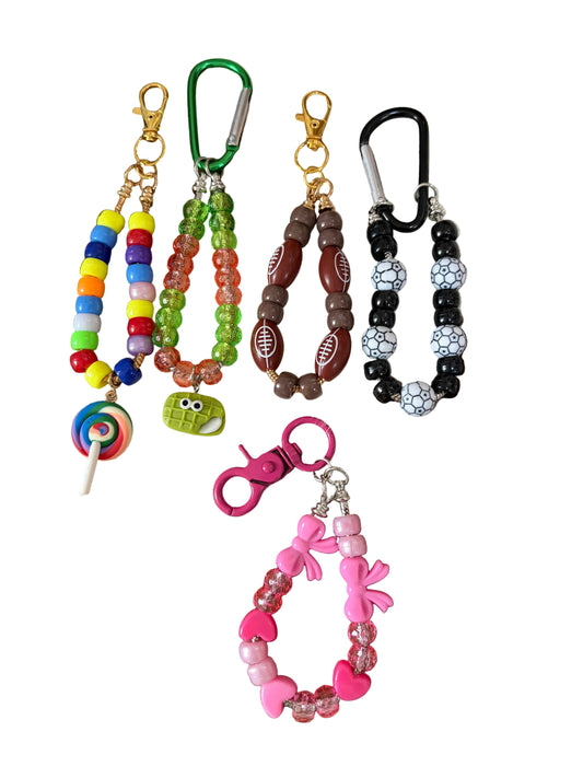 Girls Pink Bows Beads Bag Charm Backpack Purse Boys Sport Backpack Soccer Football