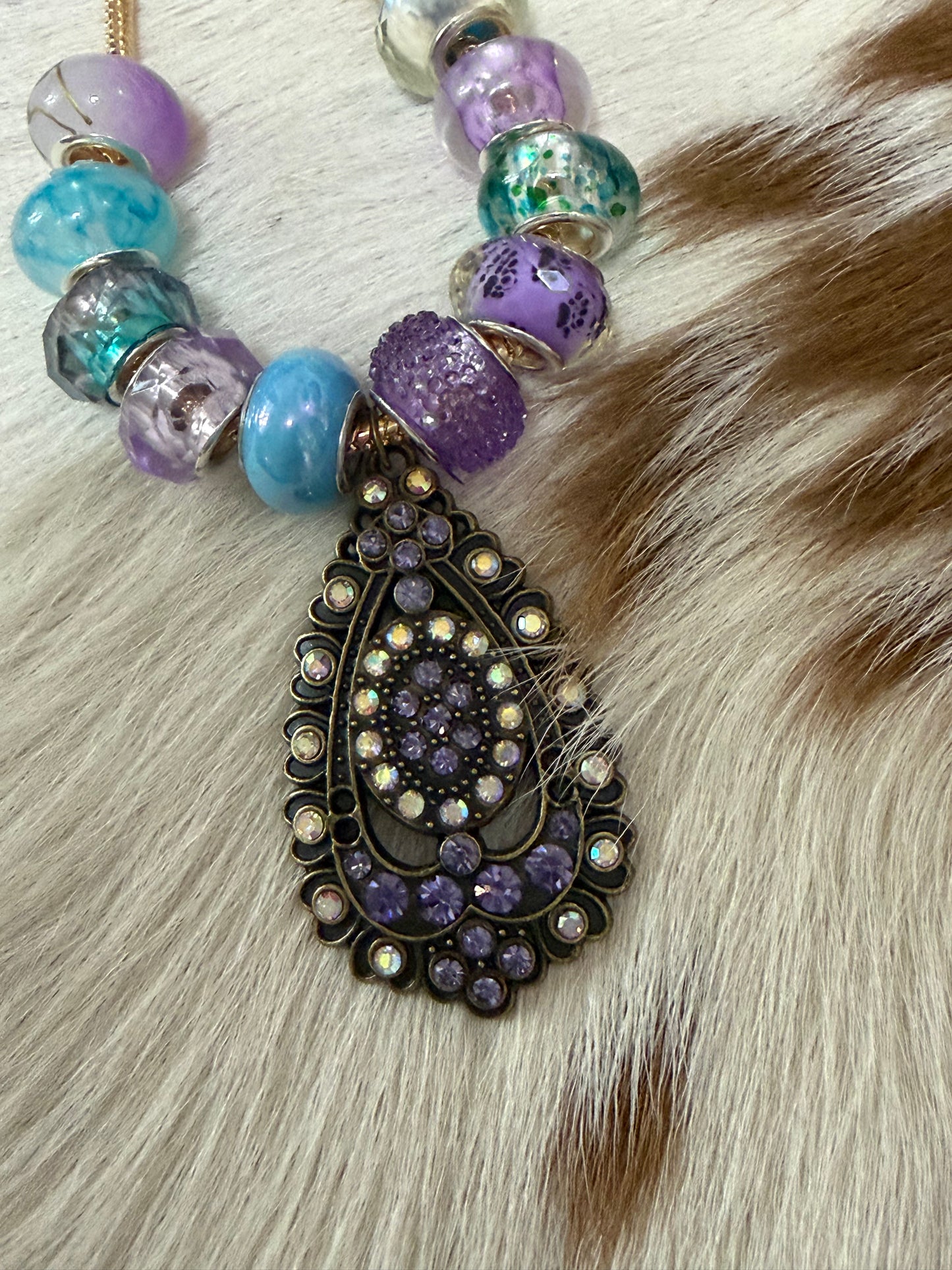 Beaded Bag Charm Rhinestone Pendent Gold Chain Purse Backpack