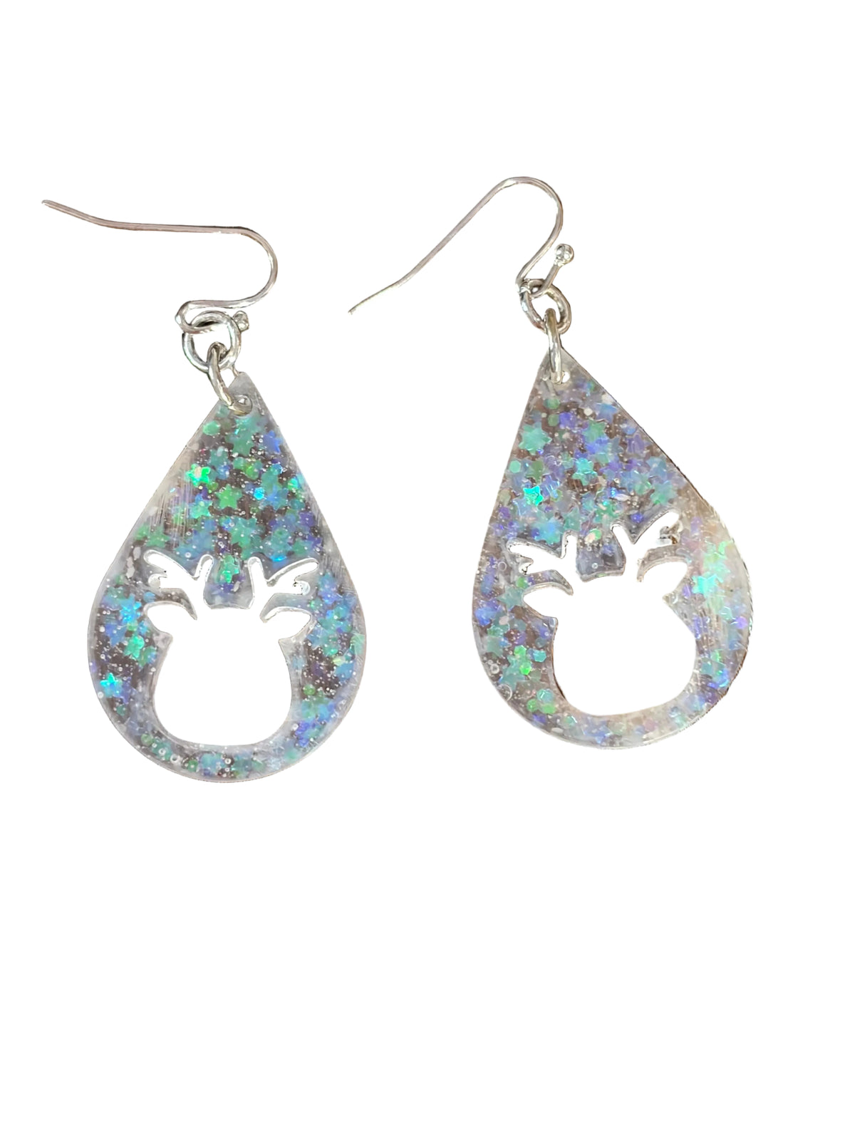 Resin Snowman Reindeer Earrings Christmas Earrings