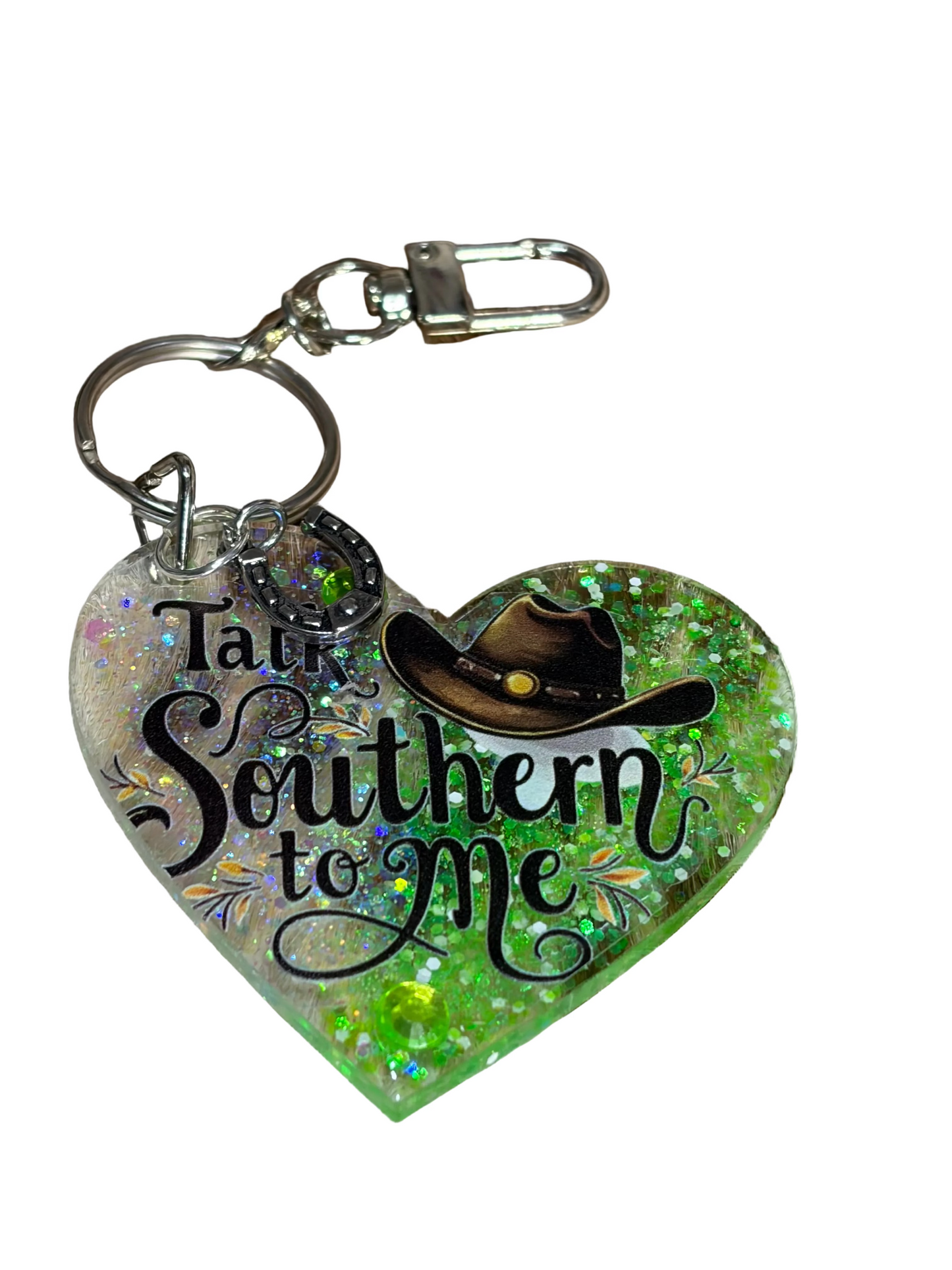 Western Cowgirl Resin Acrylic Bag Charm Talk Southern to Me Purse charm Backpack Charm