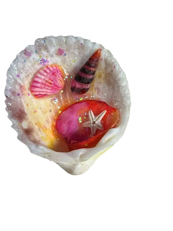 Refrigerator Magnet Ocean Scene Inside Sea Shell