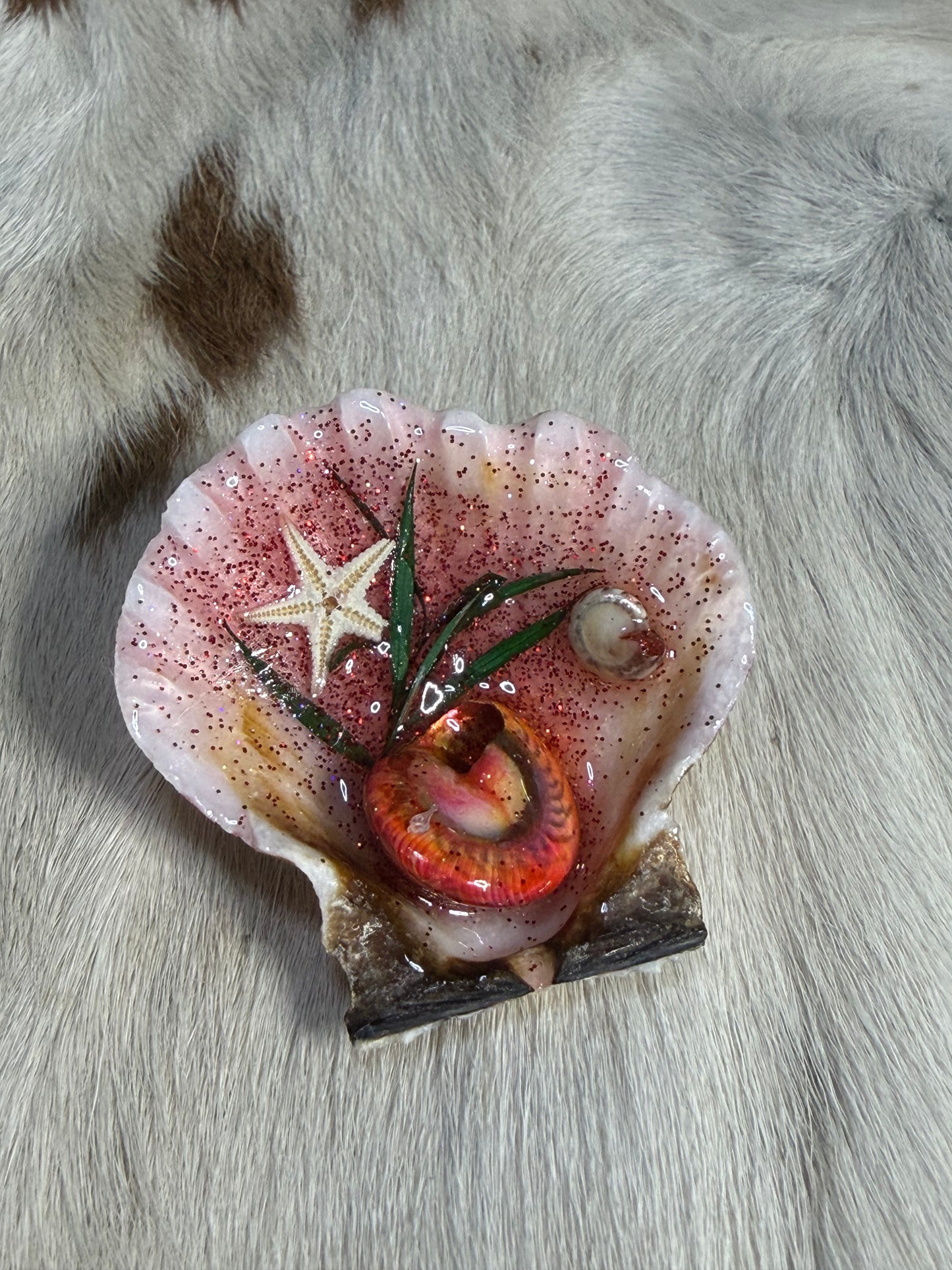 Resin Sea Shell Decoration Starfish Shells Refrigerator Magnet