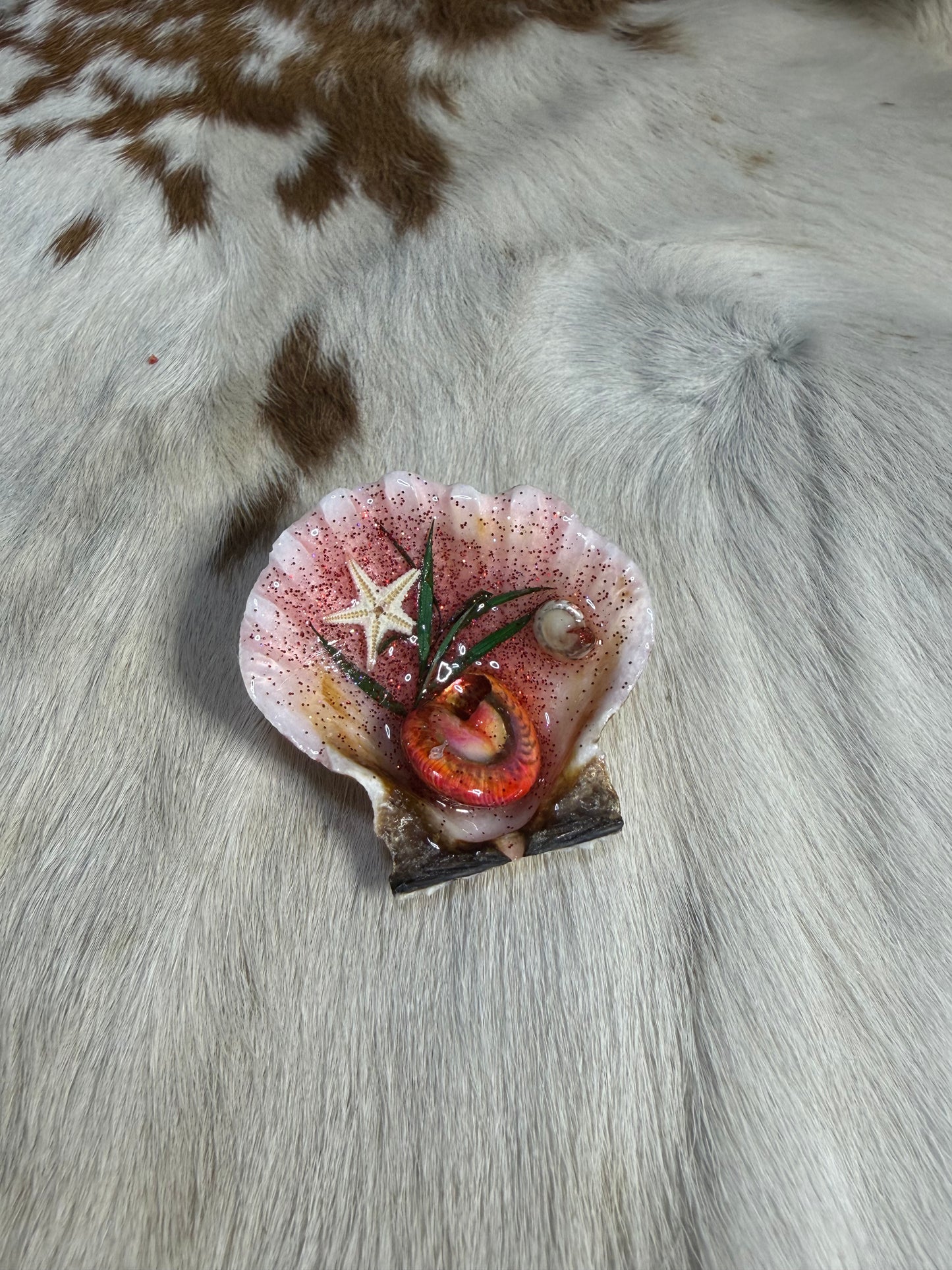 Resin Sea Shell Decoration Starfish Shells Refrigerator Magnet