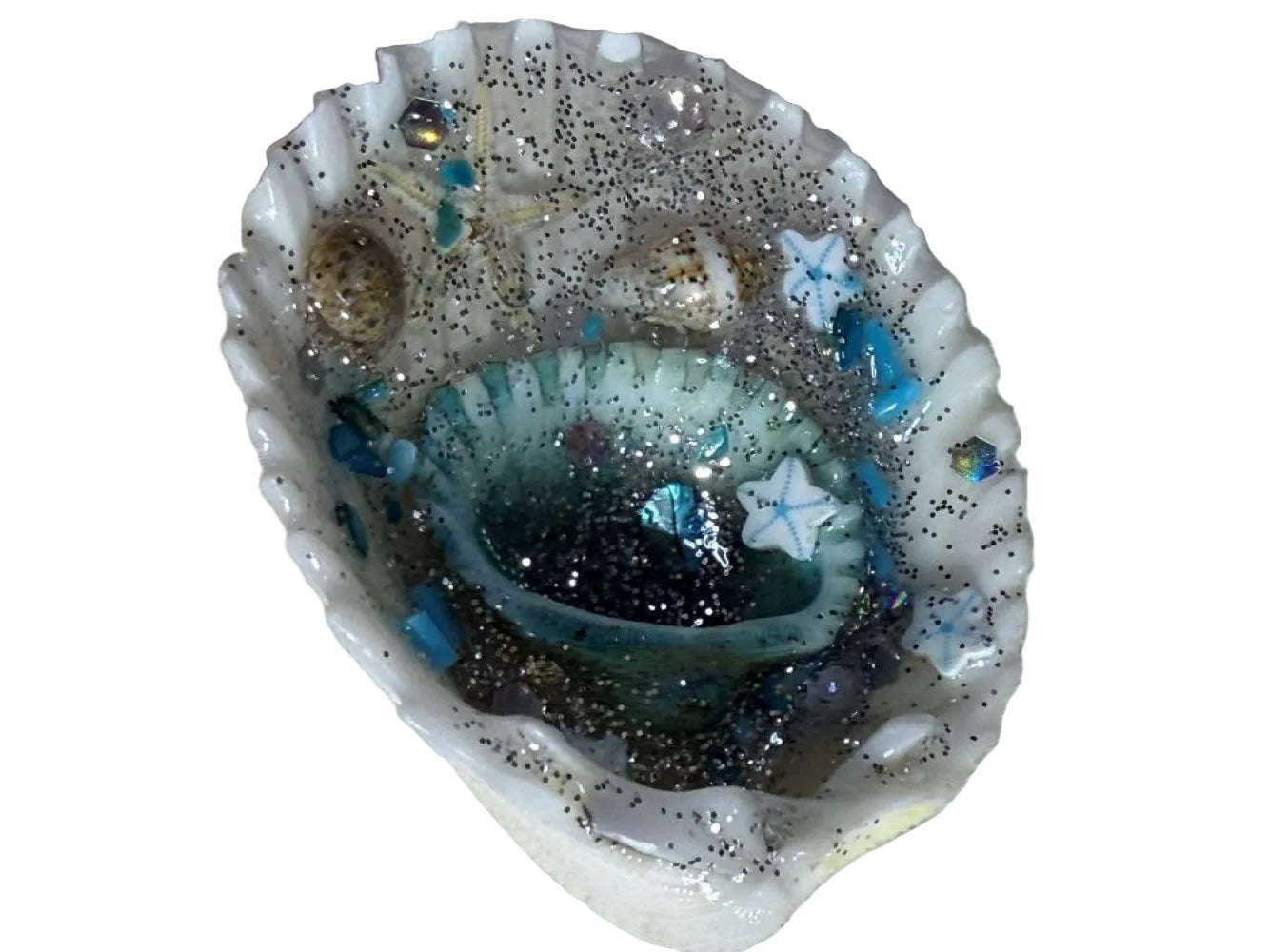 Resin Sea Shell Ocean Scene Refrigerator Magnet