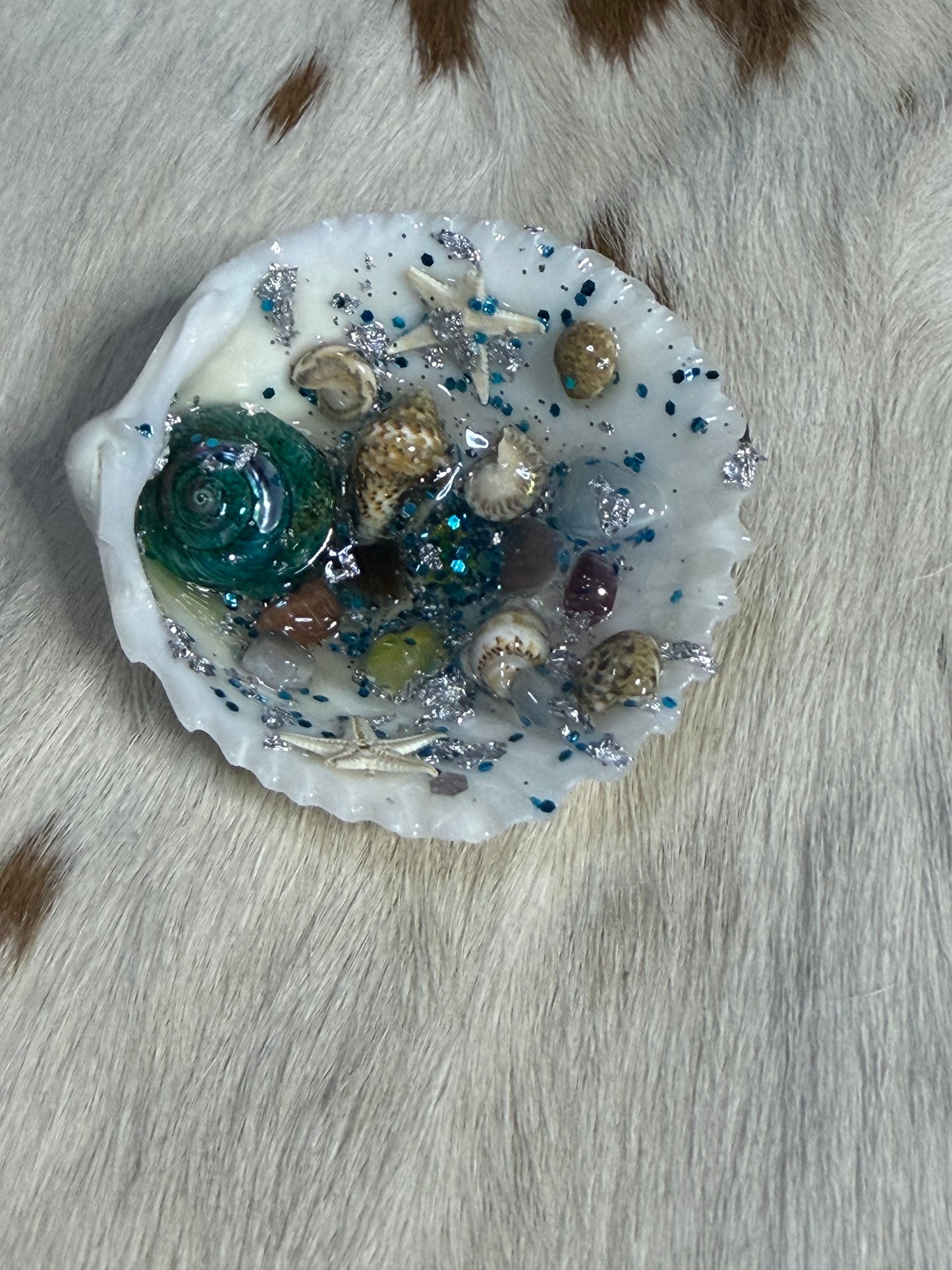 Sea Shell Resin Ocean Scene Refrigerator Magnet Starfish Shells