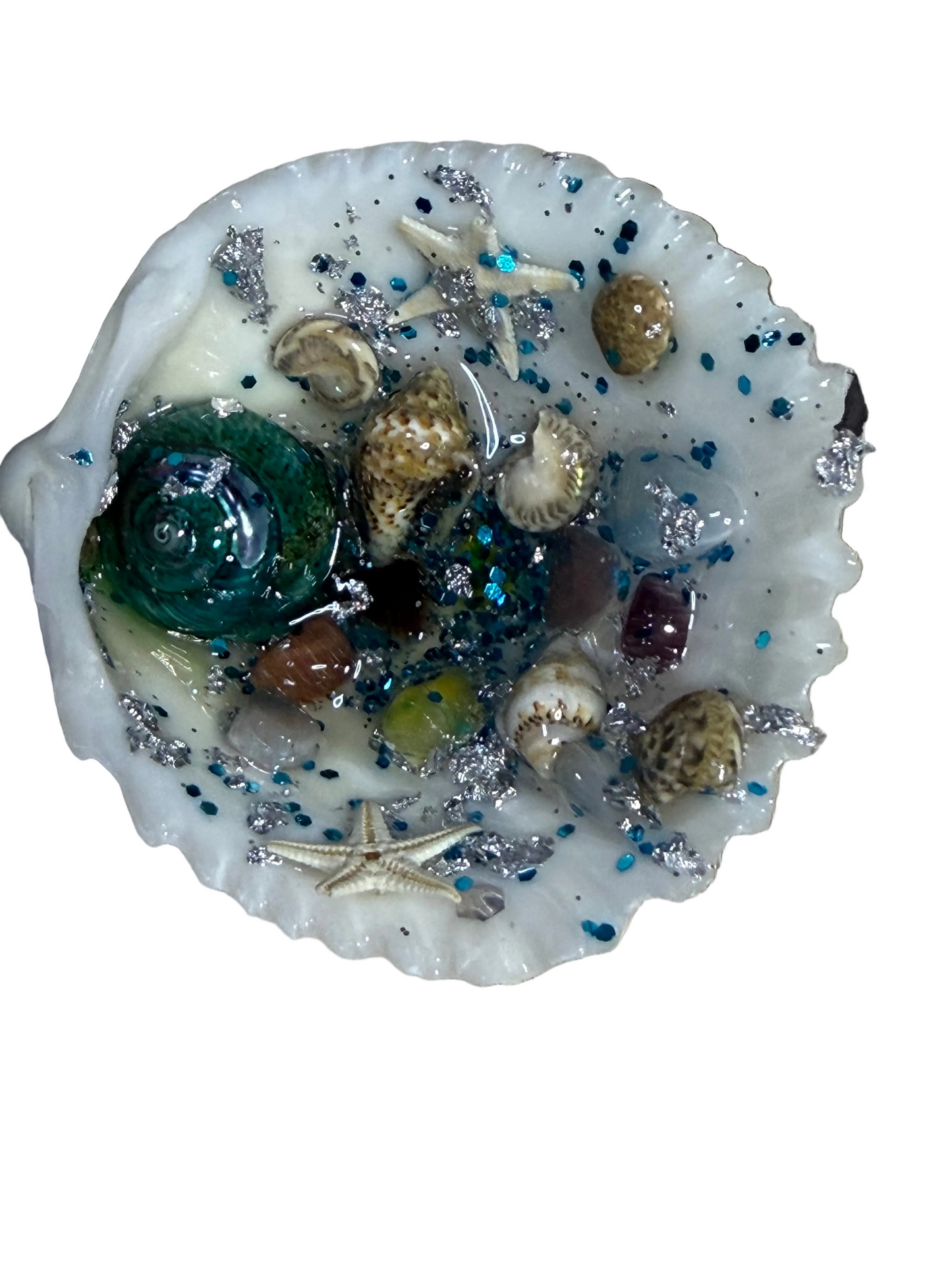 Sea Shell Resin Ocean Scene Refrigerator Magnet Starfish Shells