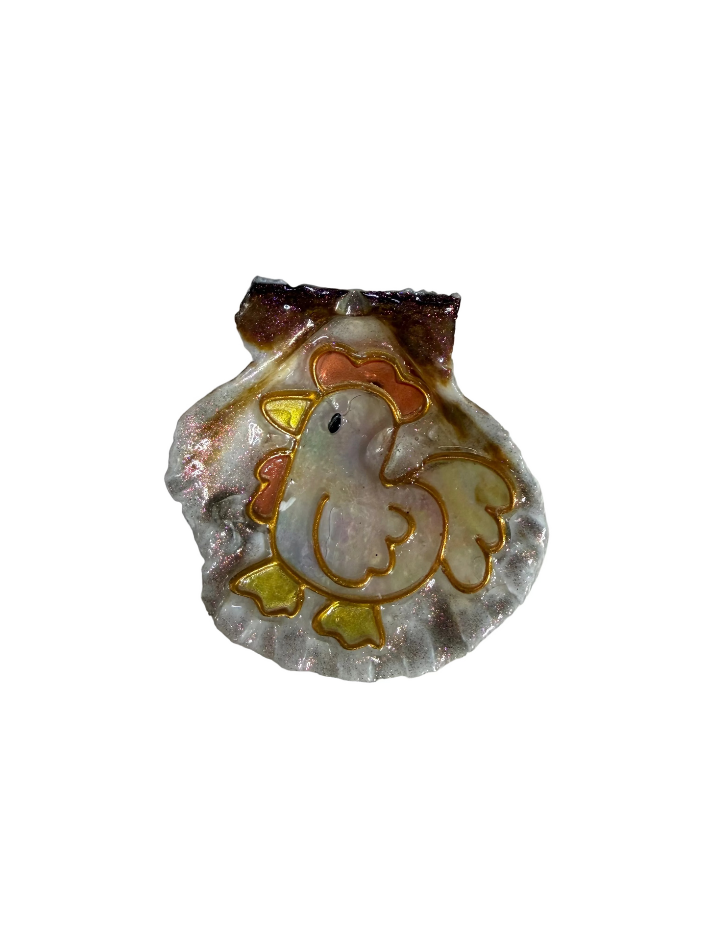 Sea Shell Resin Refrigerator Magnet Chicken