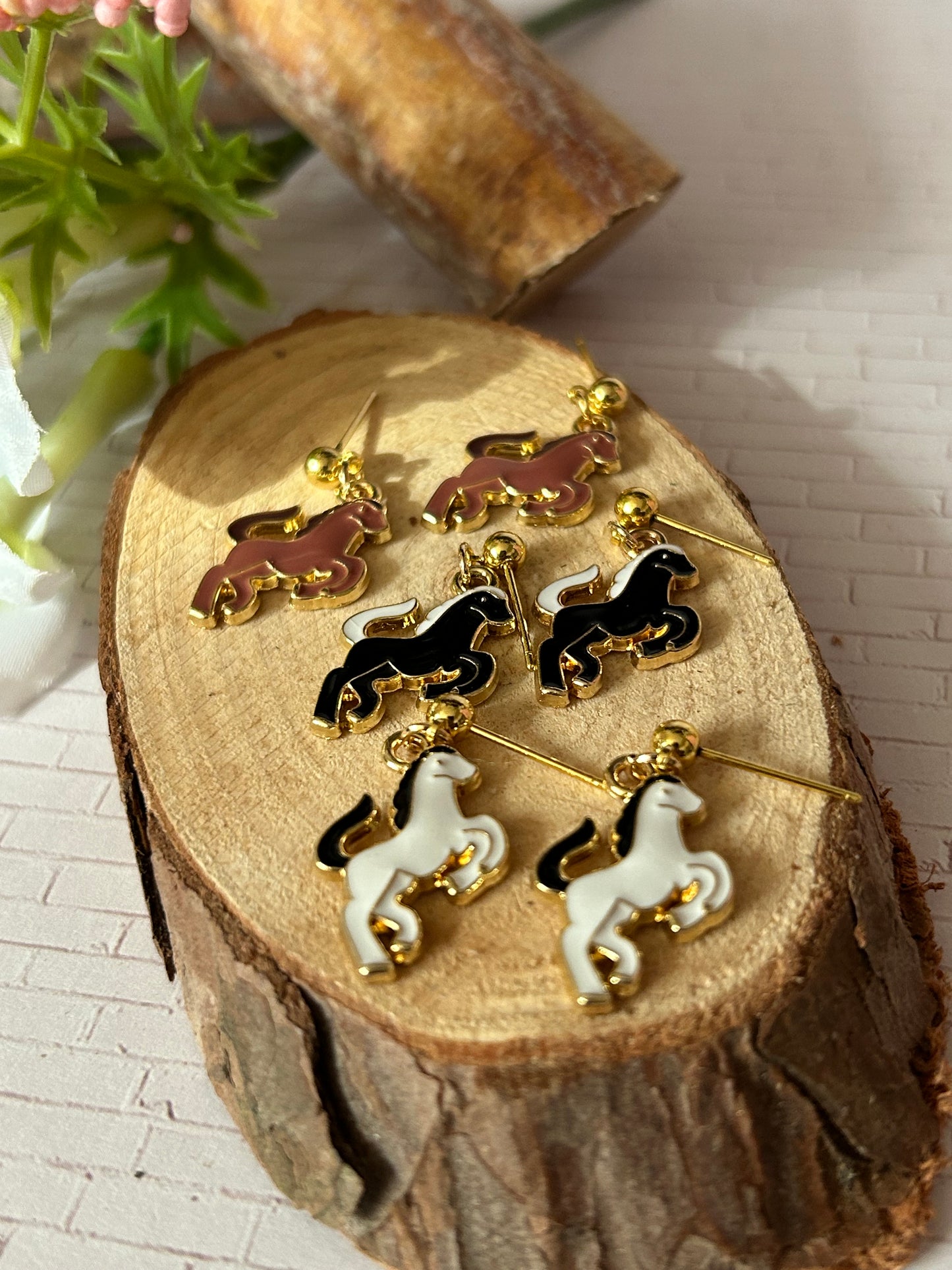 Western Horse Earrings Petite