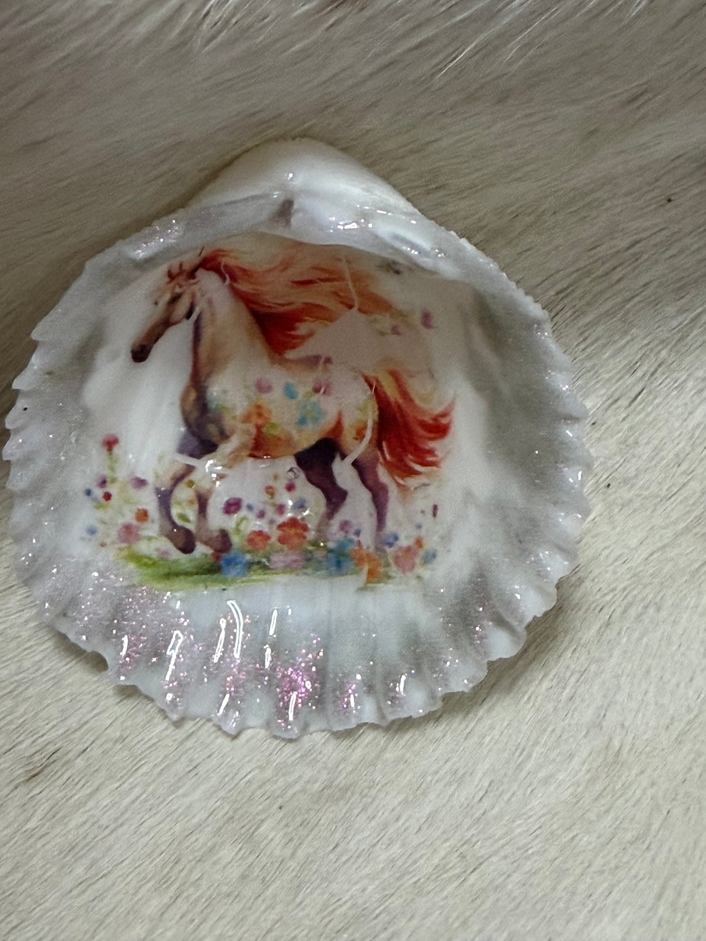 Sea Shell Horse Theme Resin Refrigerator Magnet