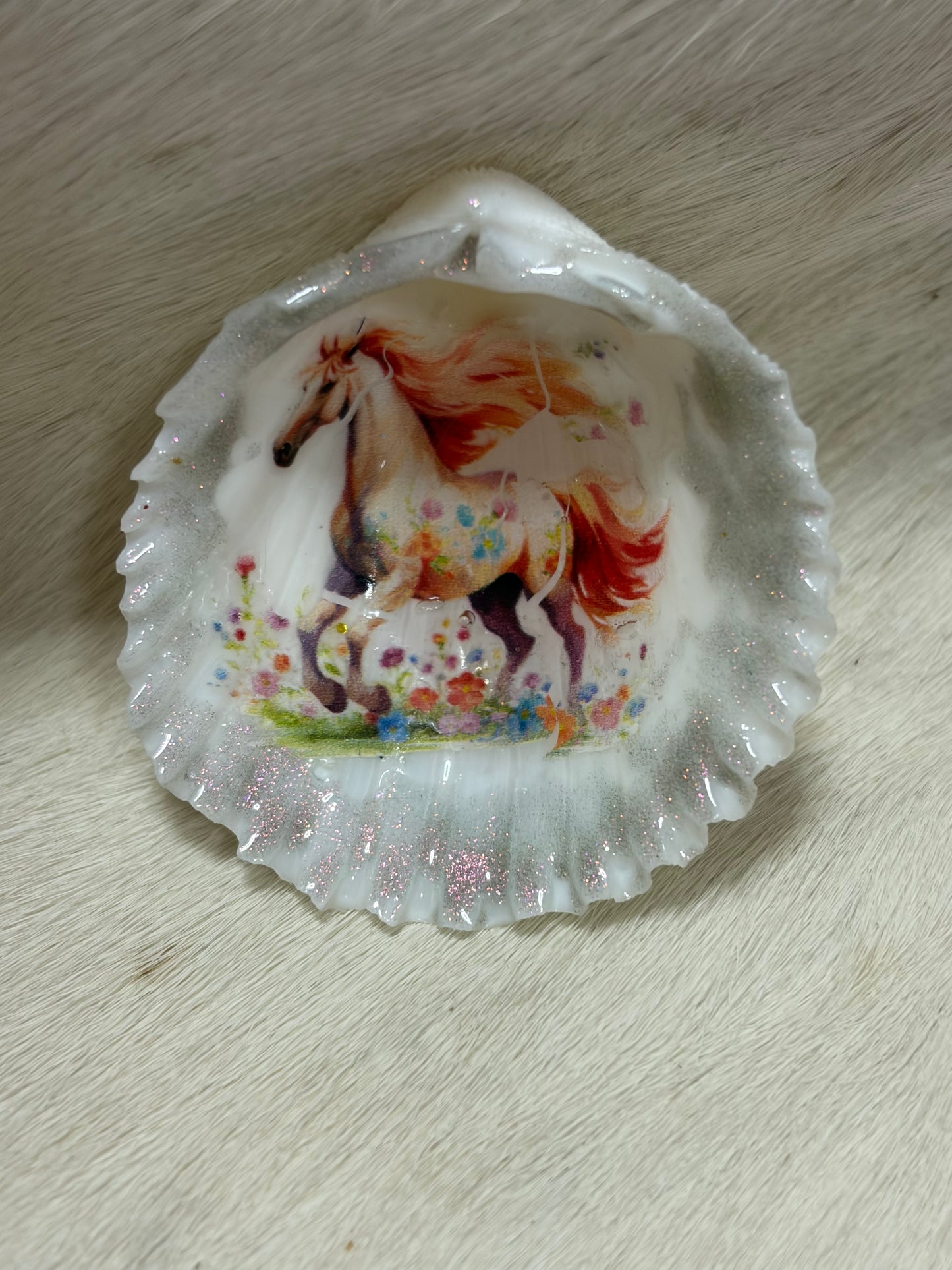 Sea Shell Horse Theme Resin Refrigerator Magnet
