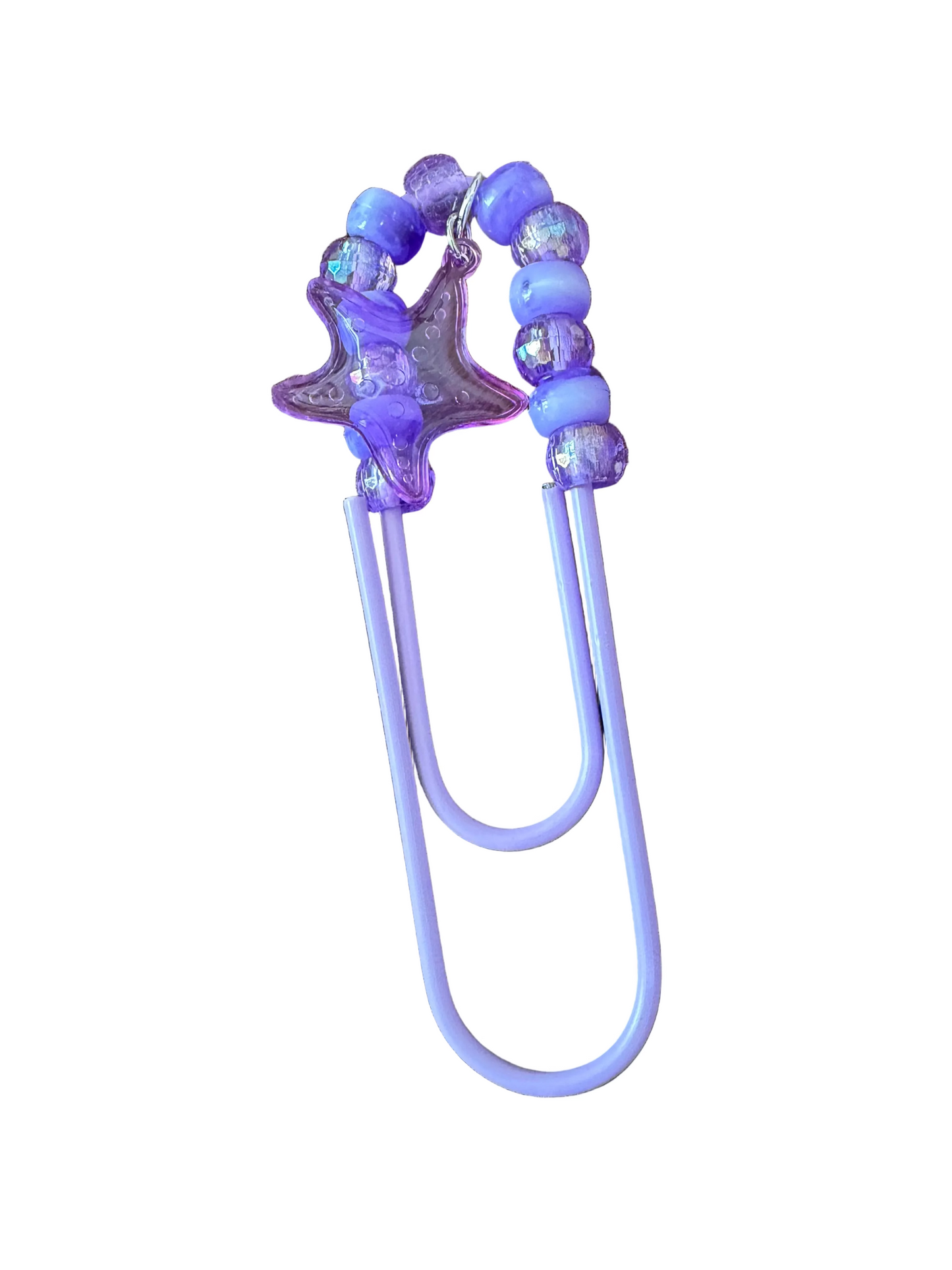 Purple Large Book Mark Beaded Rabbit Starfish