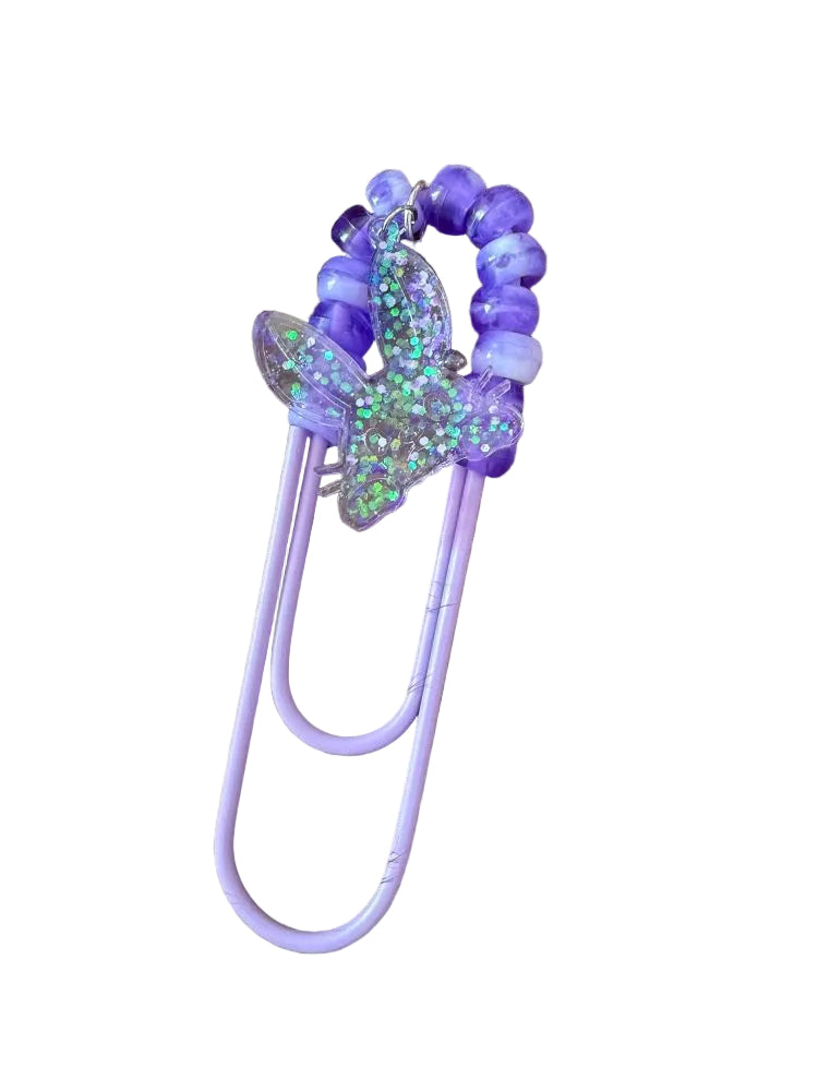 Purple Large Book Mark Beaded Rabbit Starfish