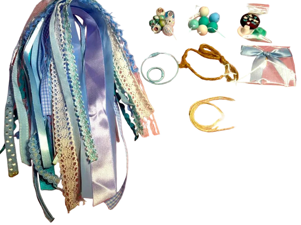 Riibbon Bag Charm Kit Blue