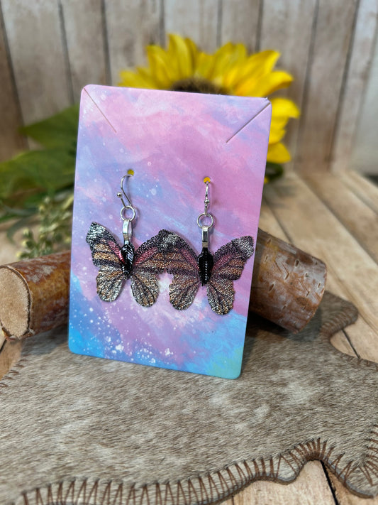 Colorful Butterfly Glittery Earrings