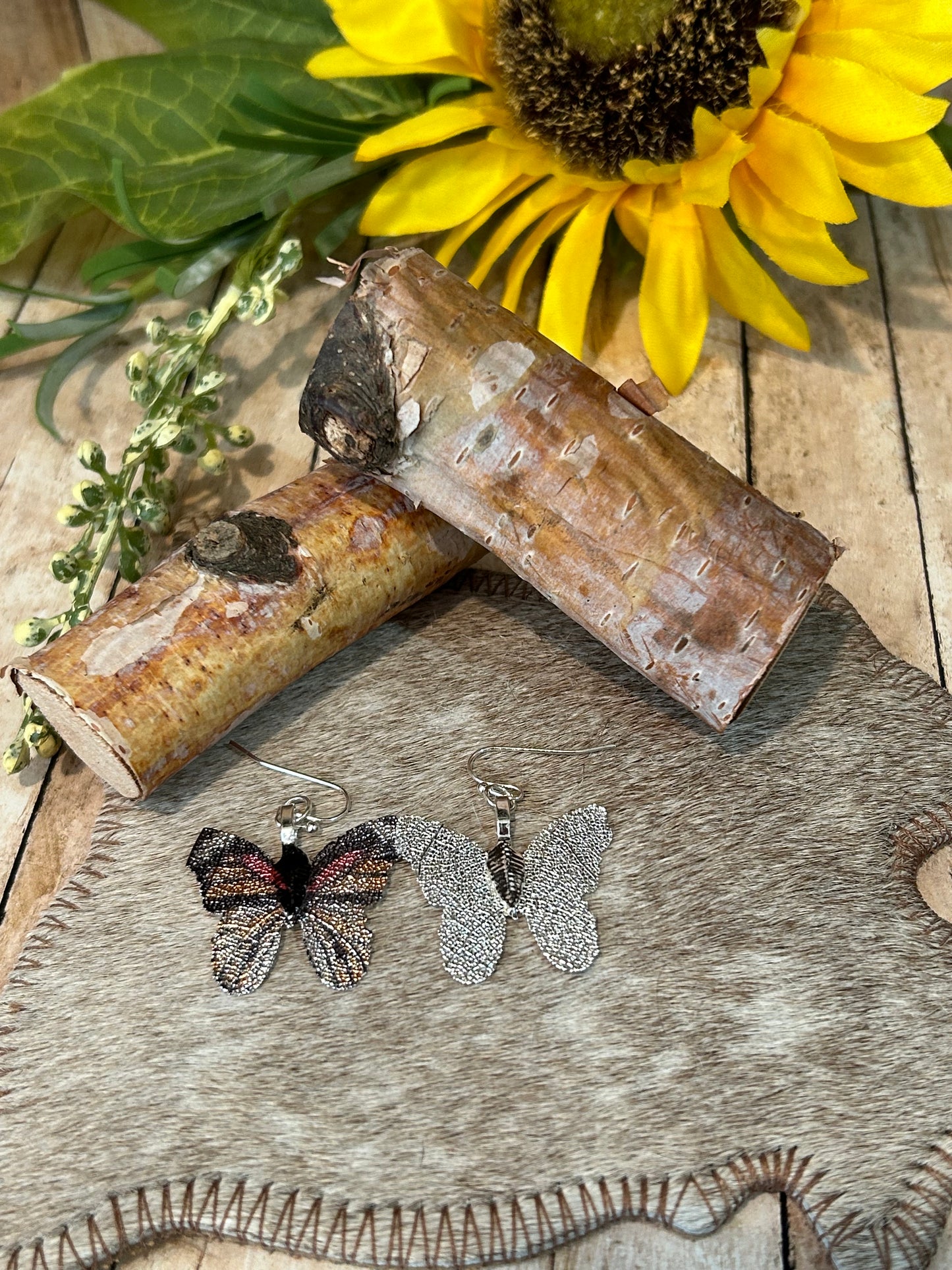 Colorful Butterfly Glittery Earrings