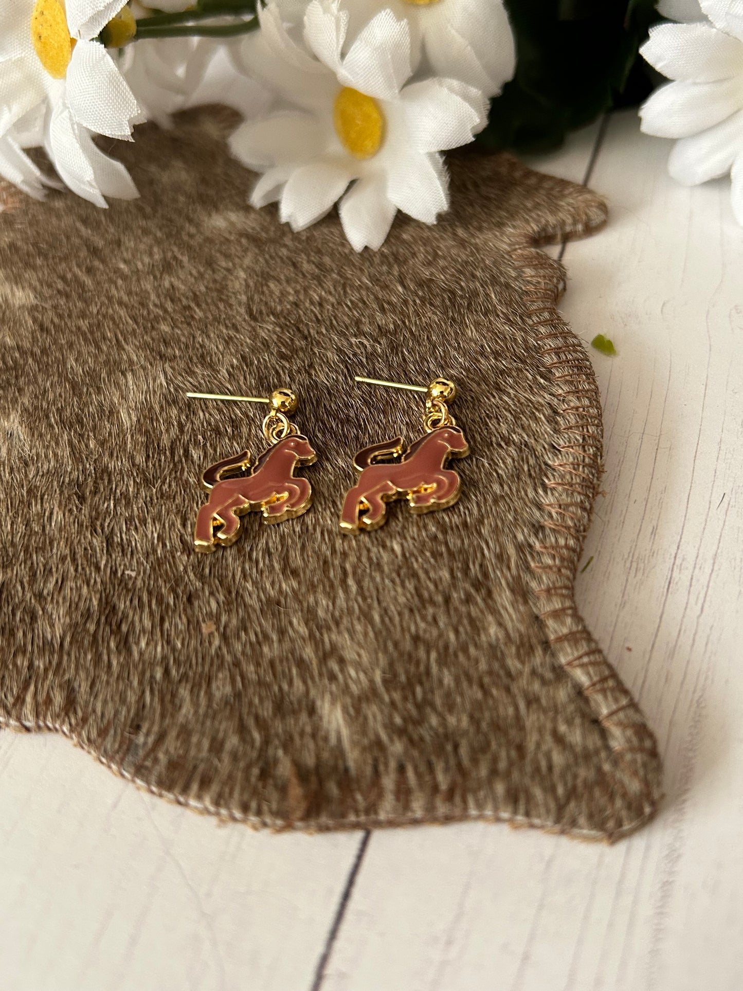 Western Horse Earrings Petite