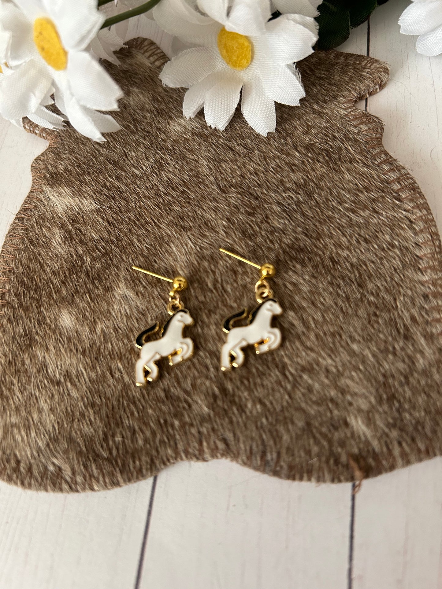 Western Horse Earrings Petite