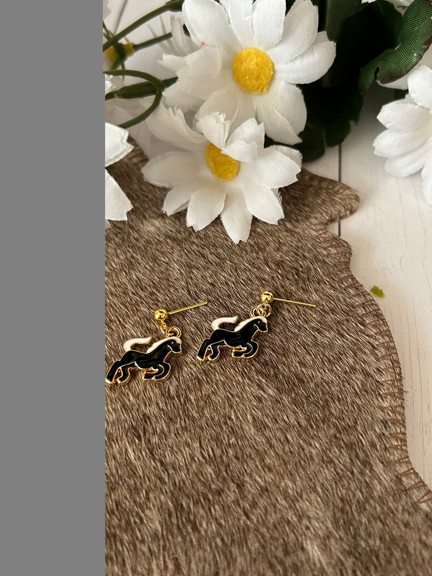 Western Horse Earrings Petite