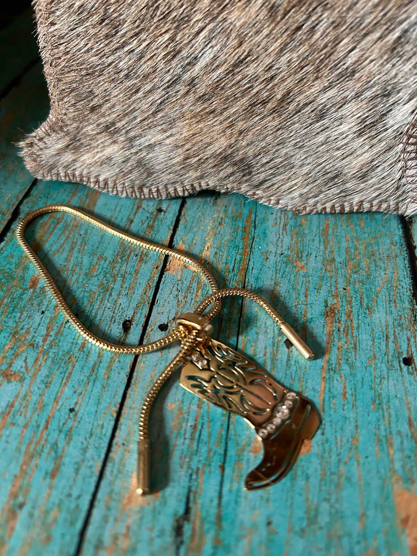 Western Boots Charm Bracelets Two Styles